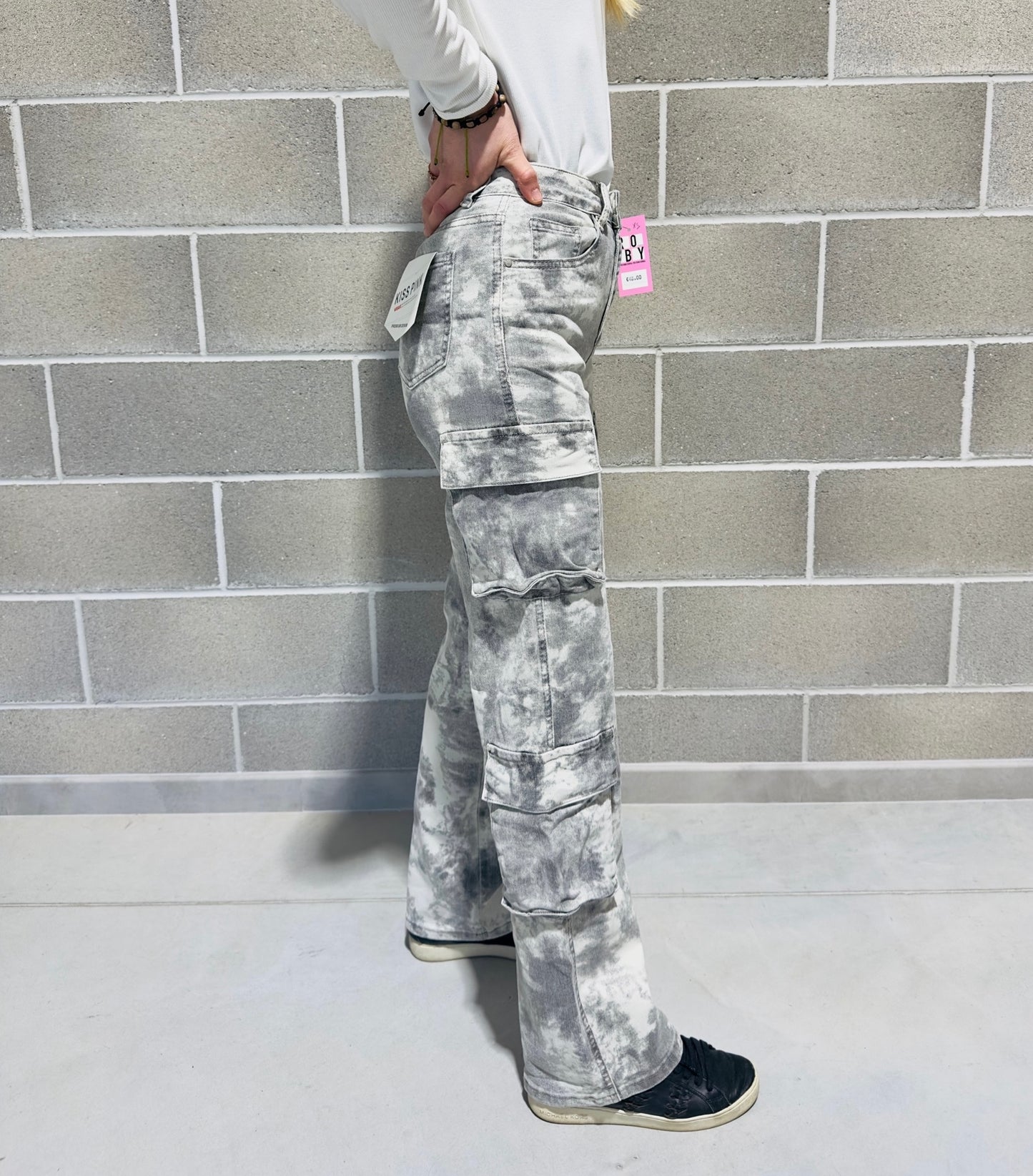 JEANS CARGO TIE DYE