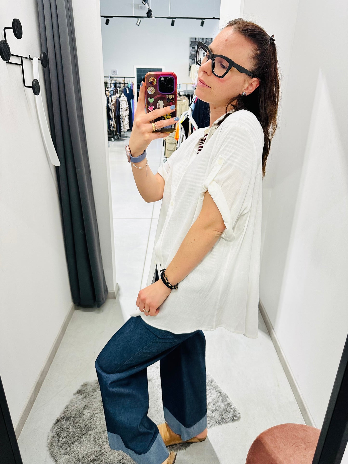 CAMICIA OVER VISCOSA CURVY