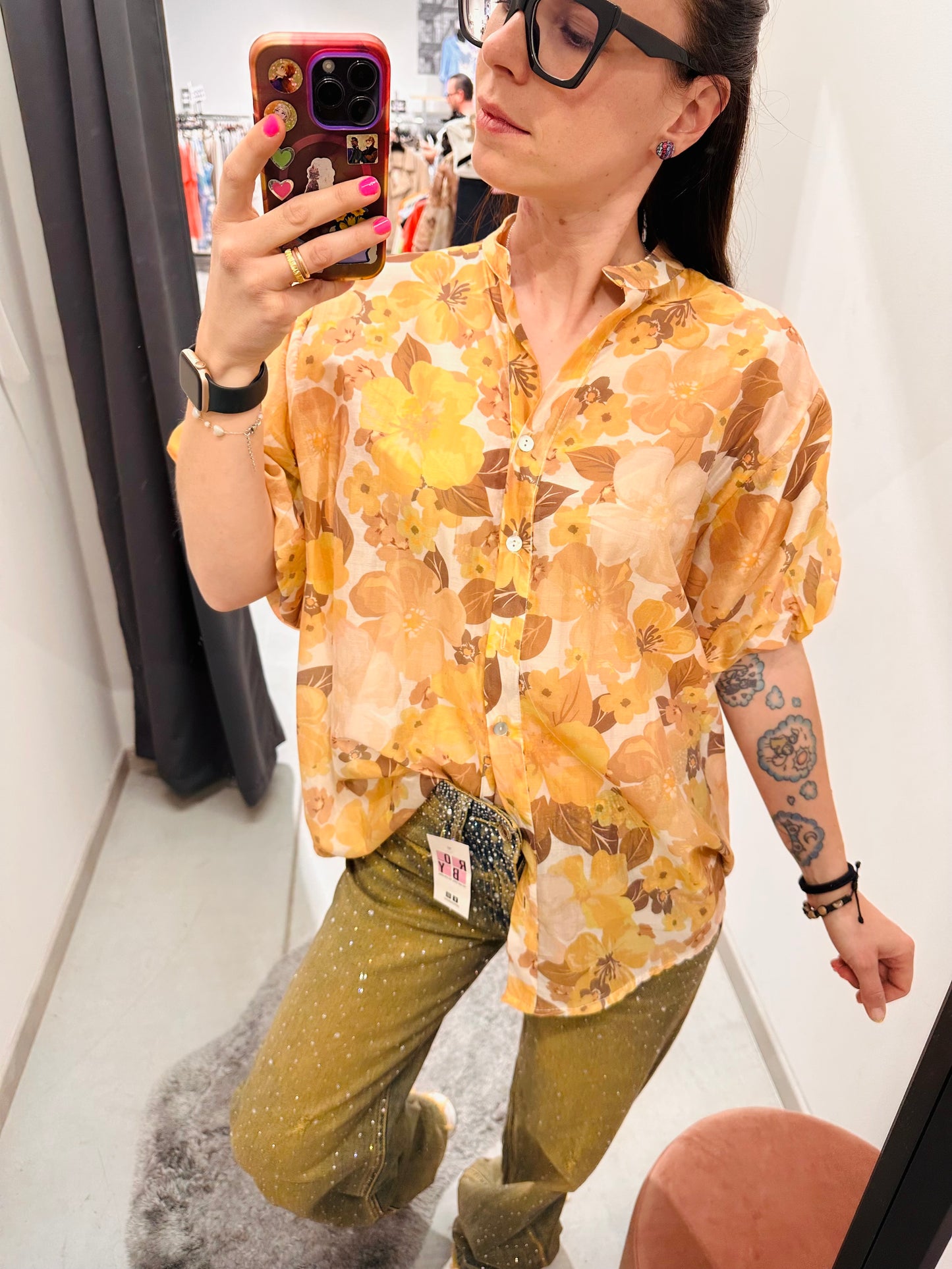 CAMICIA OVER FLOREALE “Civico1”