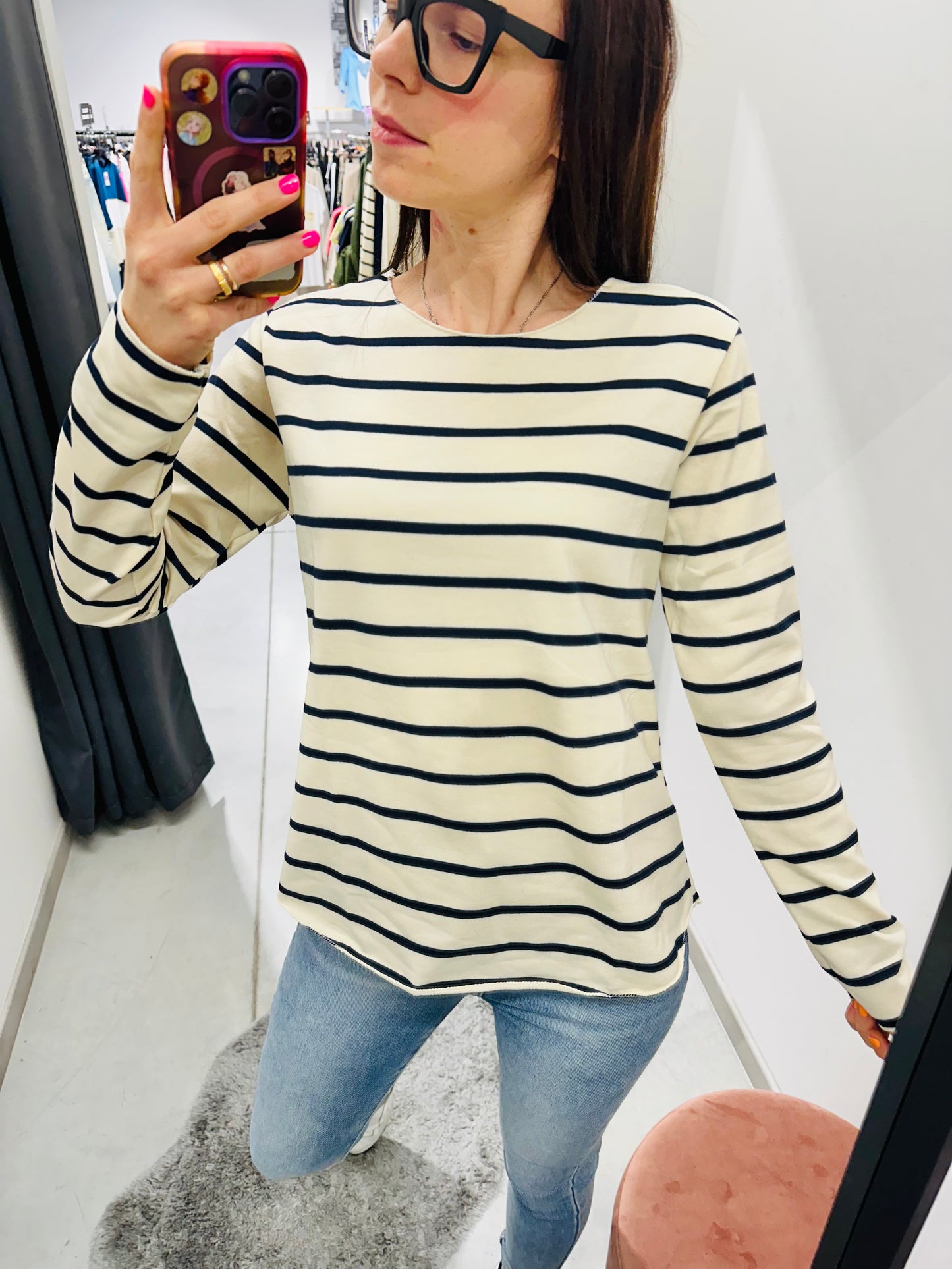MAGLIETTA RIGHE COTONE