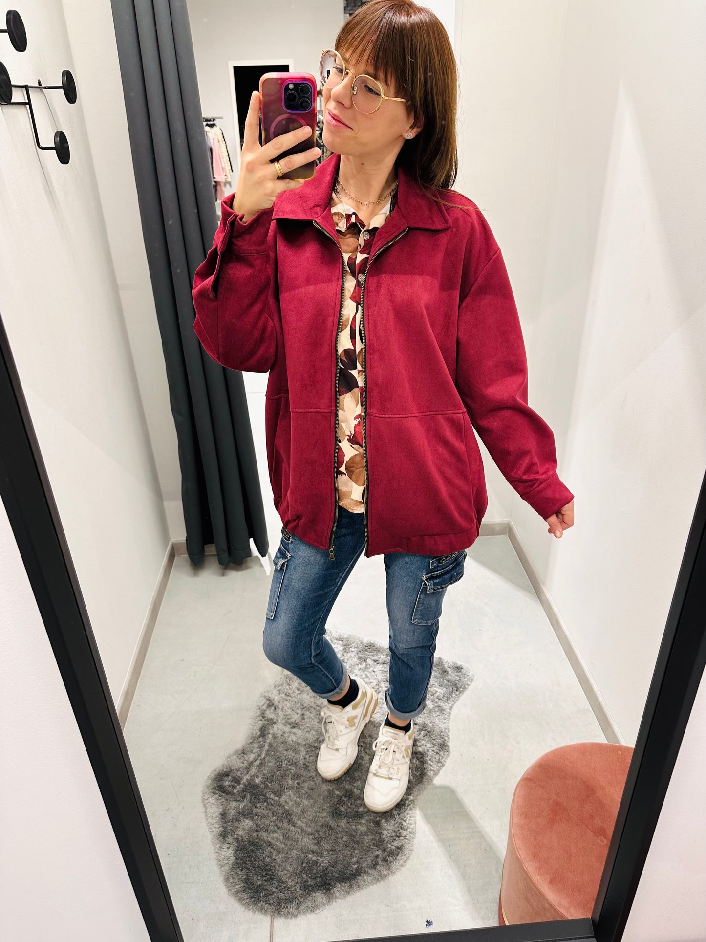 GIUBBETTO SCAMOSCIATO OVERSIZE