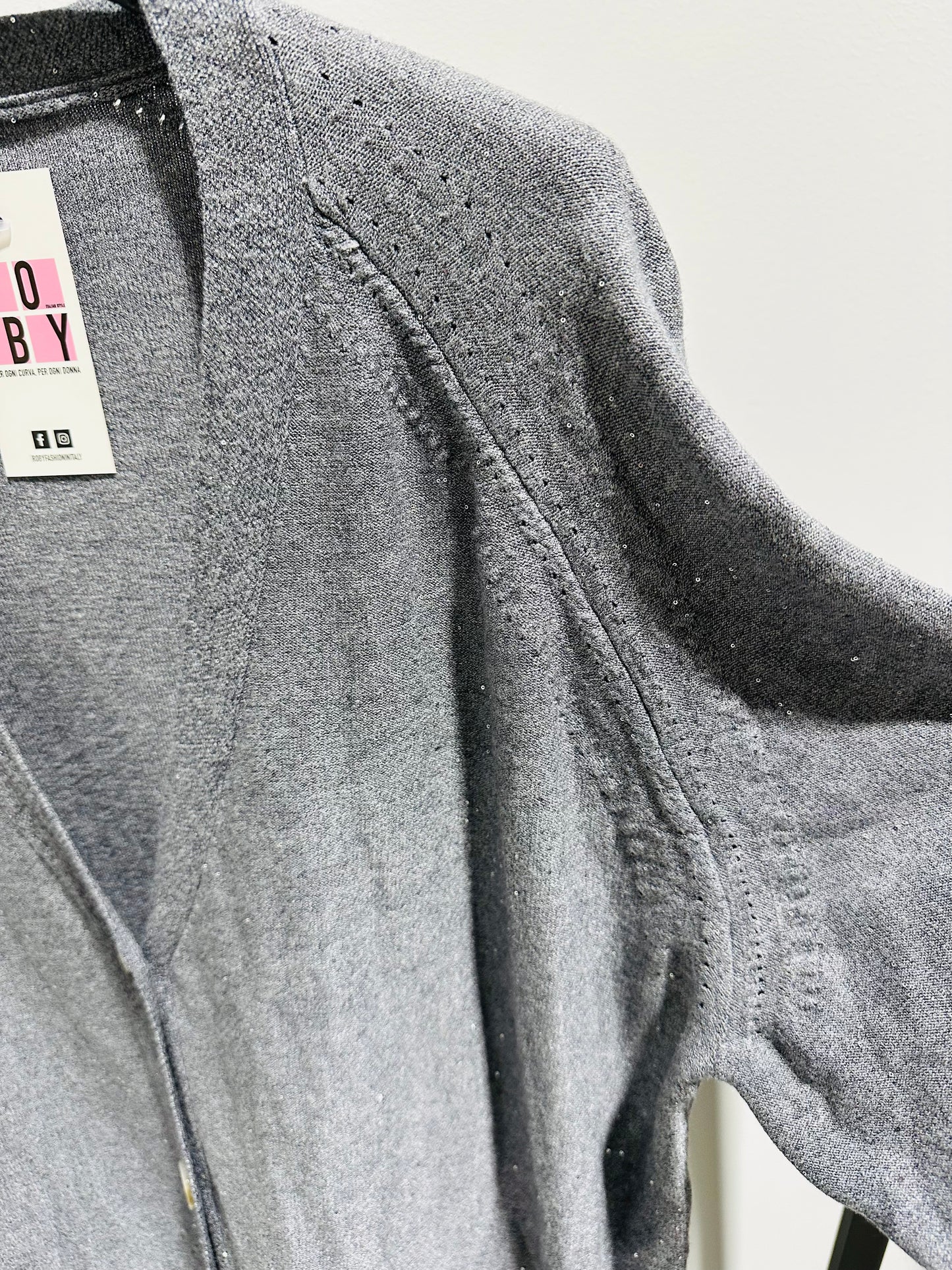 CARDIGAN LUNGO PAILLETTES CURVY