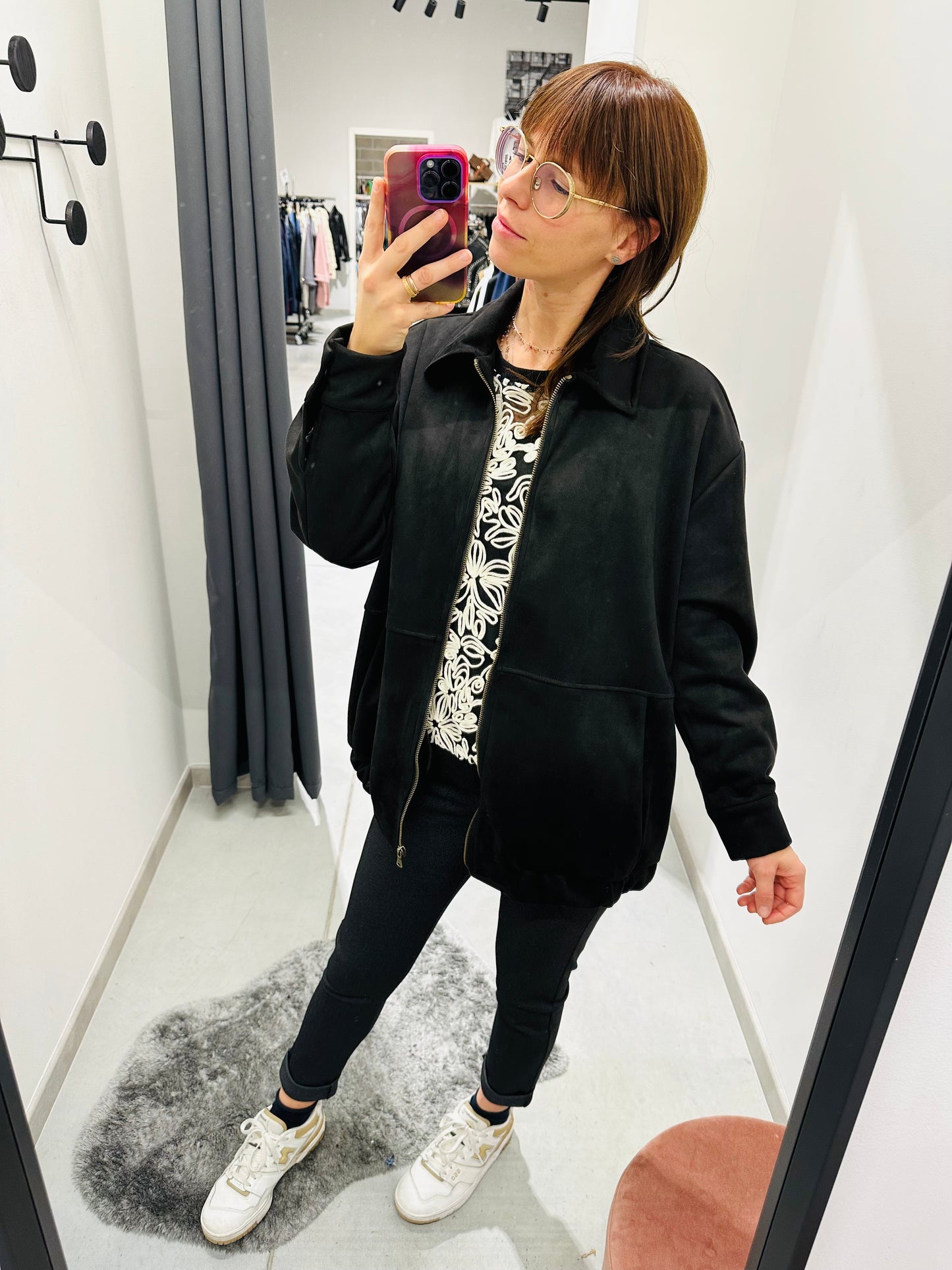 GIUBBETTO SCAMOSCIATO OVERSIZE