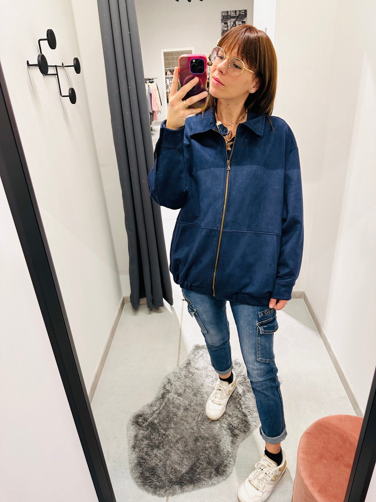 GIUBBETTO SCAMOSCIATO OVERSIZE