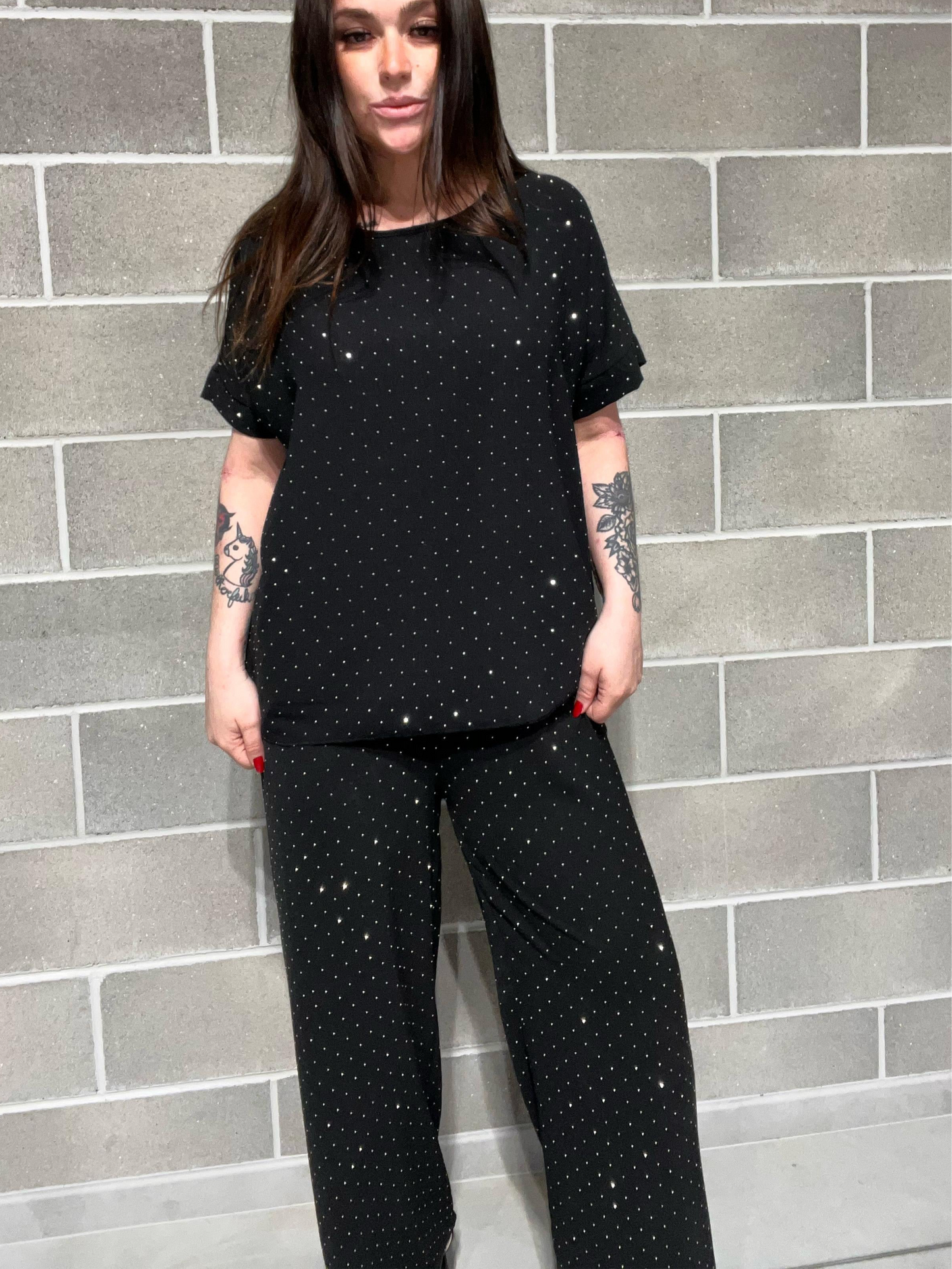 BLUSA BRILLANTINI TINA CURVY