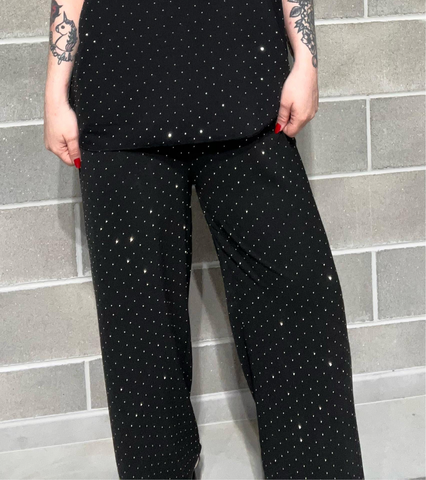 PANTA PALAZZO BRILLANTINI TINA CURVY