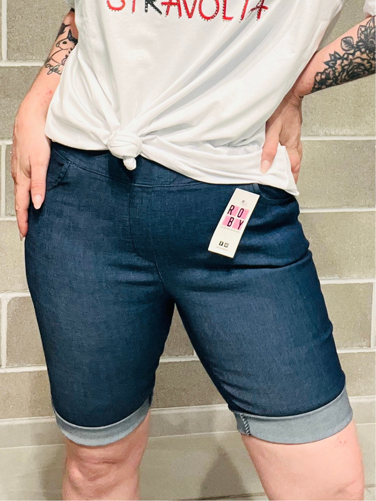 BERMUDA JEANS LEGGERO CURVY