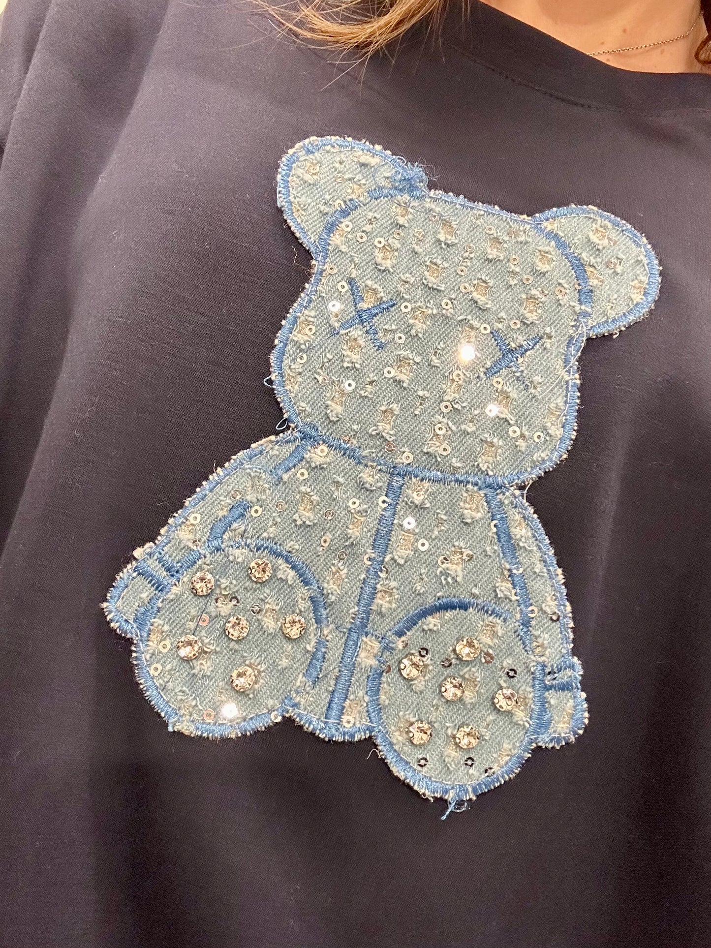 FELPA TEDDY BRILLANTINI
