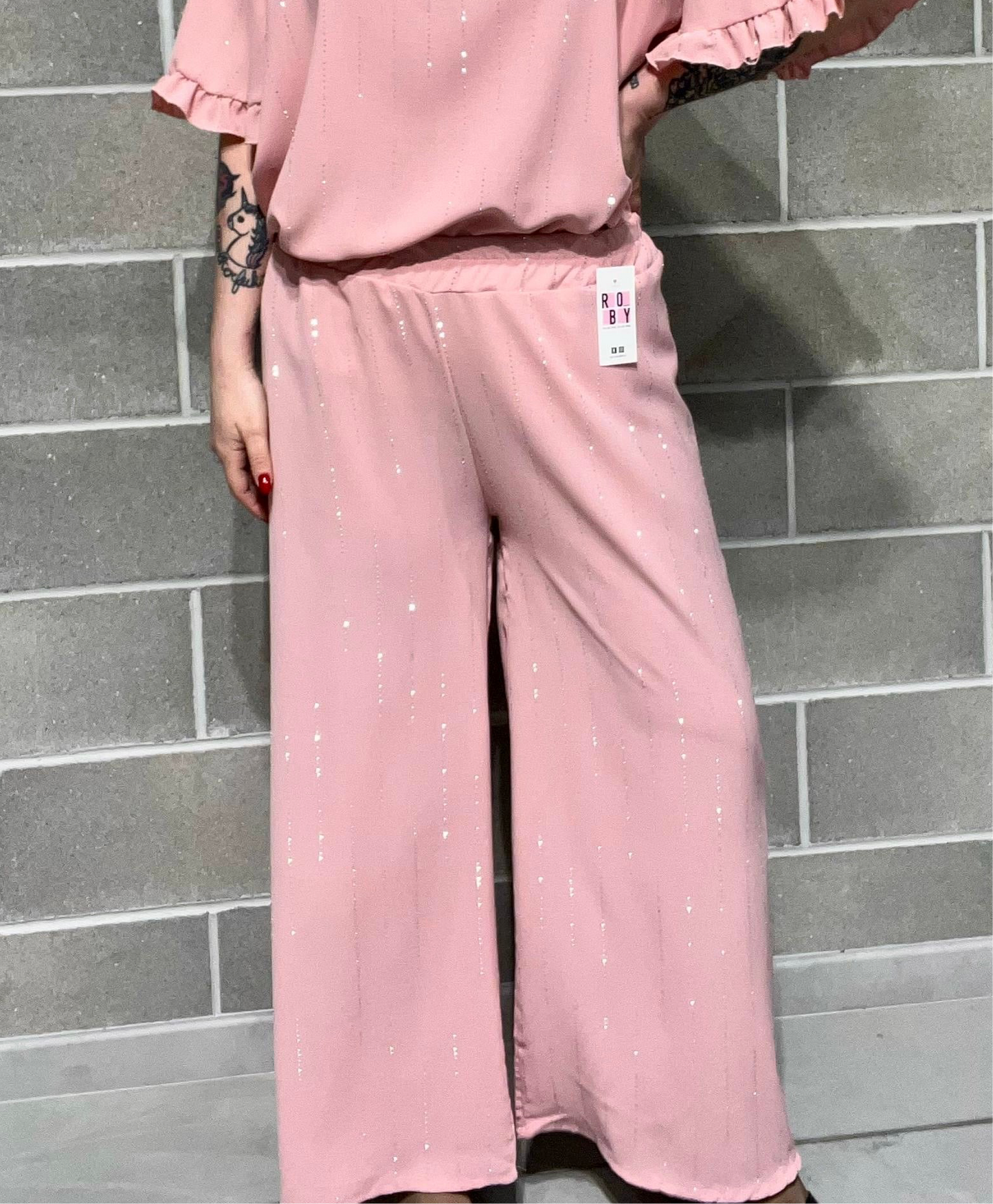 PANTA PALAZZO BRILLANTINI TINA CURVY