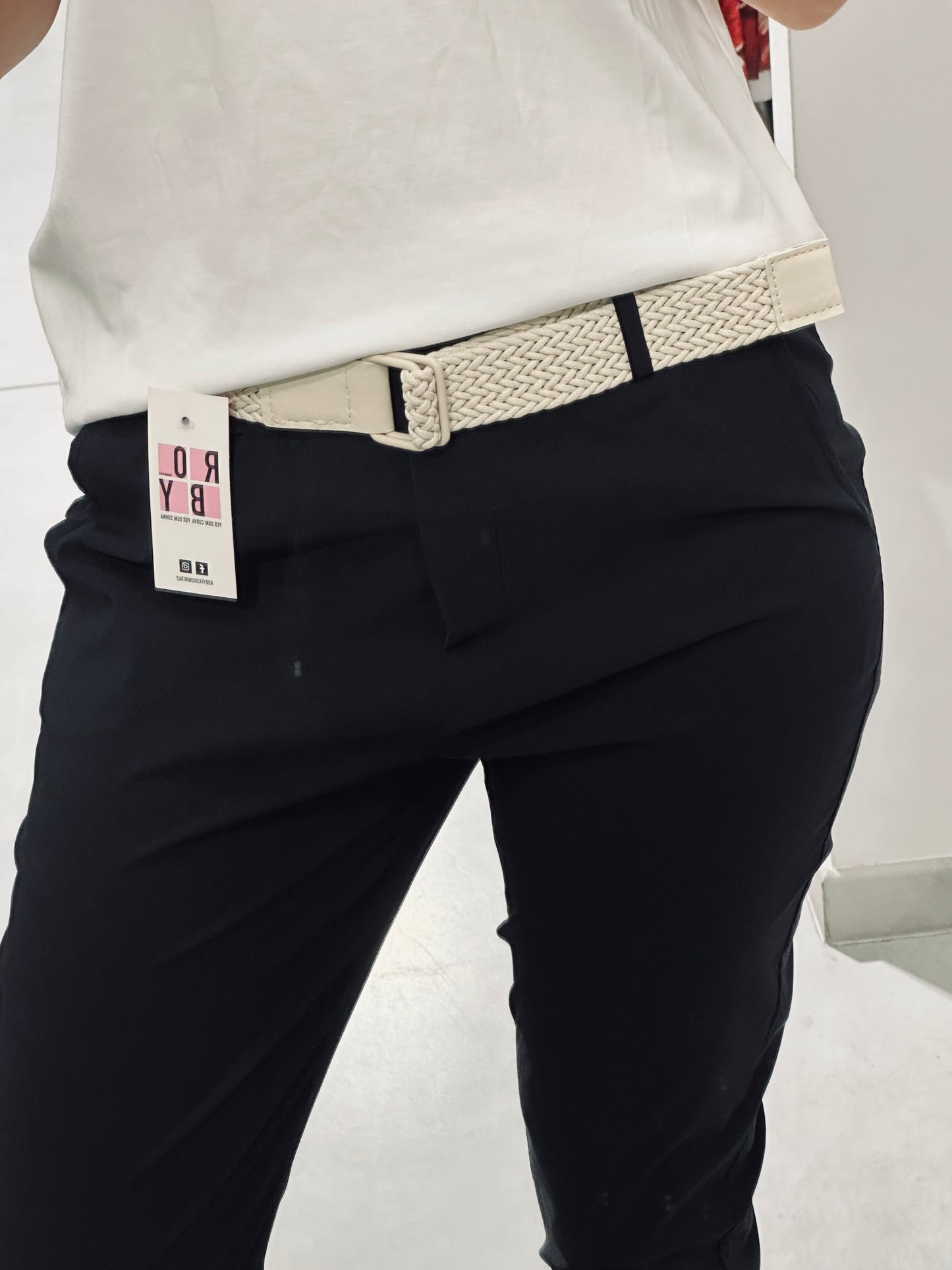 PANTALONI VISCOSA ELASTICIZZATA