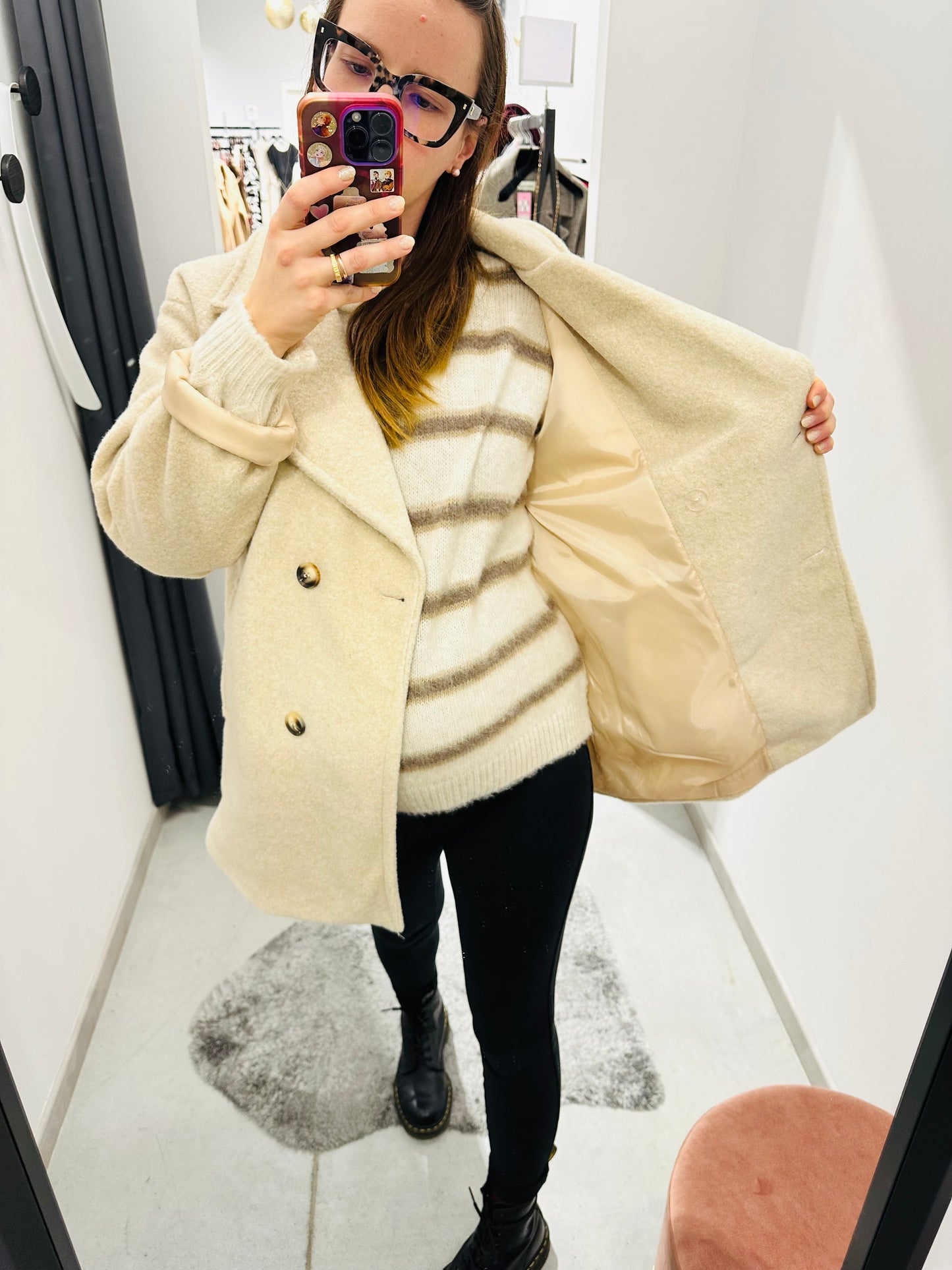 CAPPOTTO DOPPIOPETTO TINTA UNITA