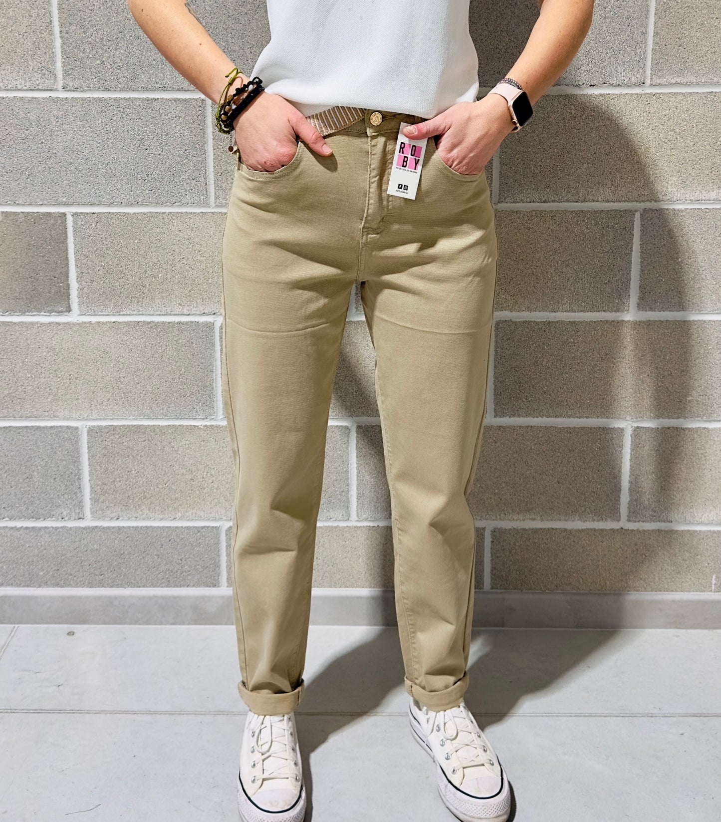 JEANS BOYFRIEND COLORATI CURVY