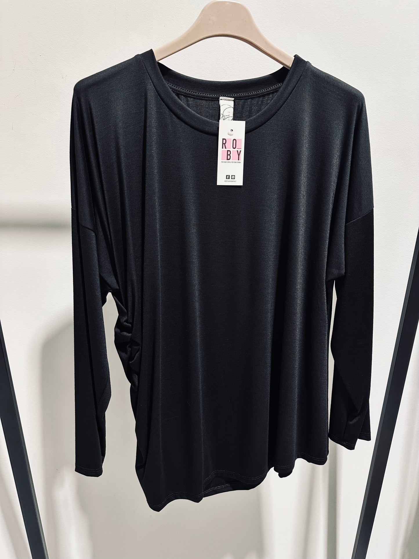 MAGLIETTA VISCOSA ARRICCIATA CURVY