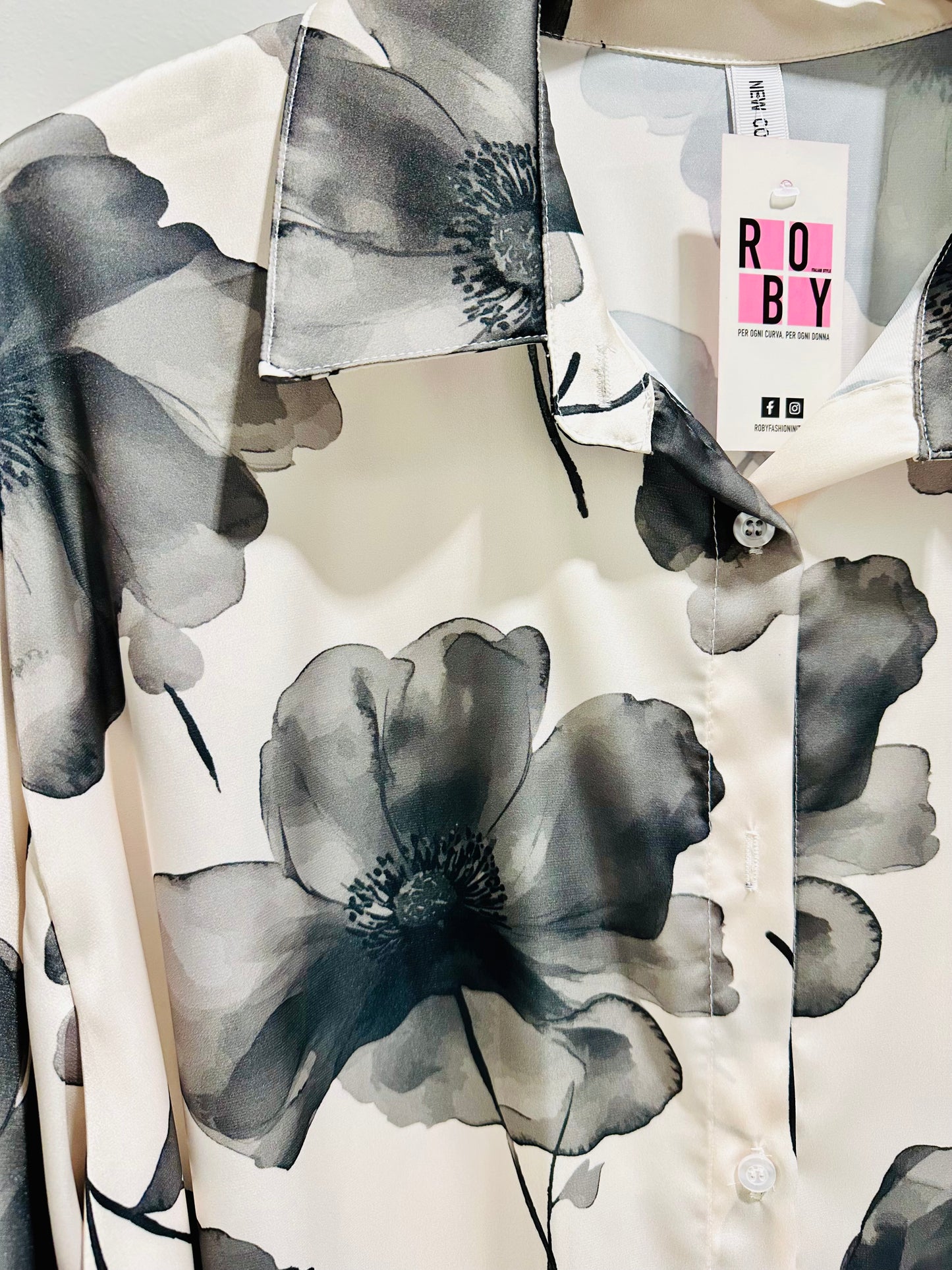 CAMICIA FIORE CURVY