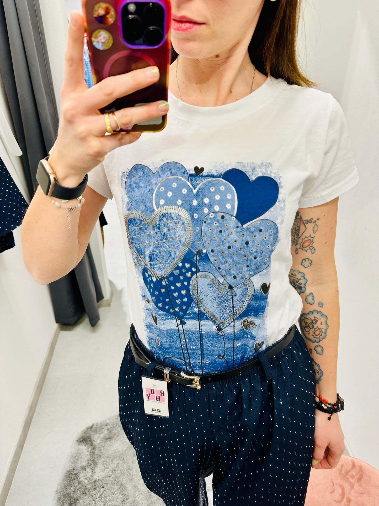 T-SHIRT ELLY PALLONCINI CUORI
