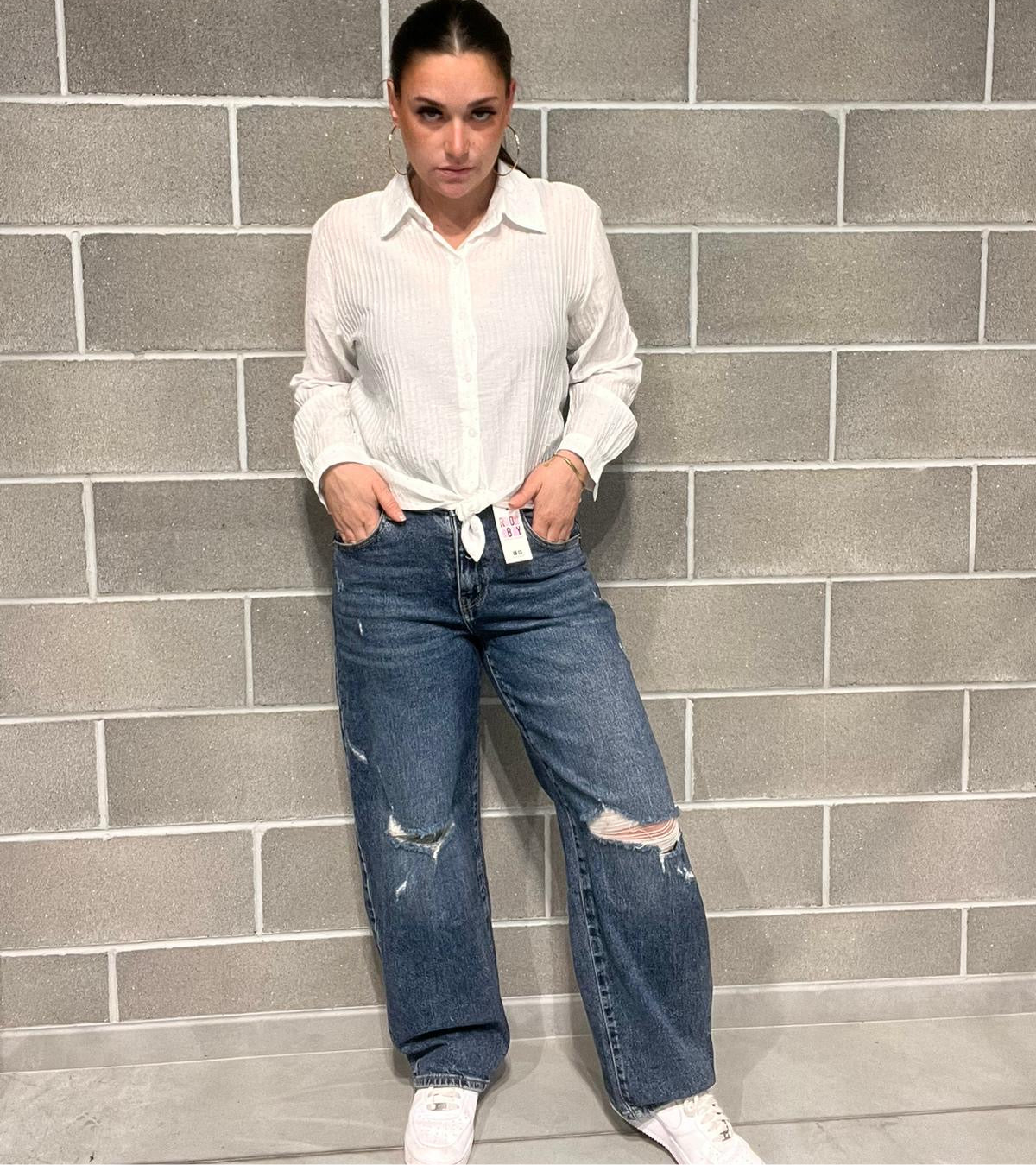 JEANS PALAZZO SHARK AD’ORO