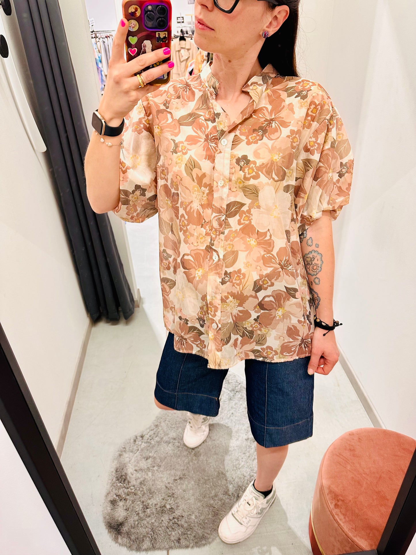 CAMICIA OVER FLOREALE “Civico1”