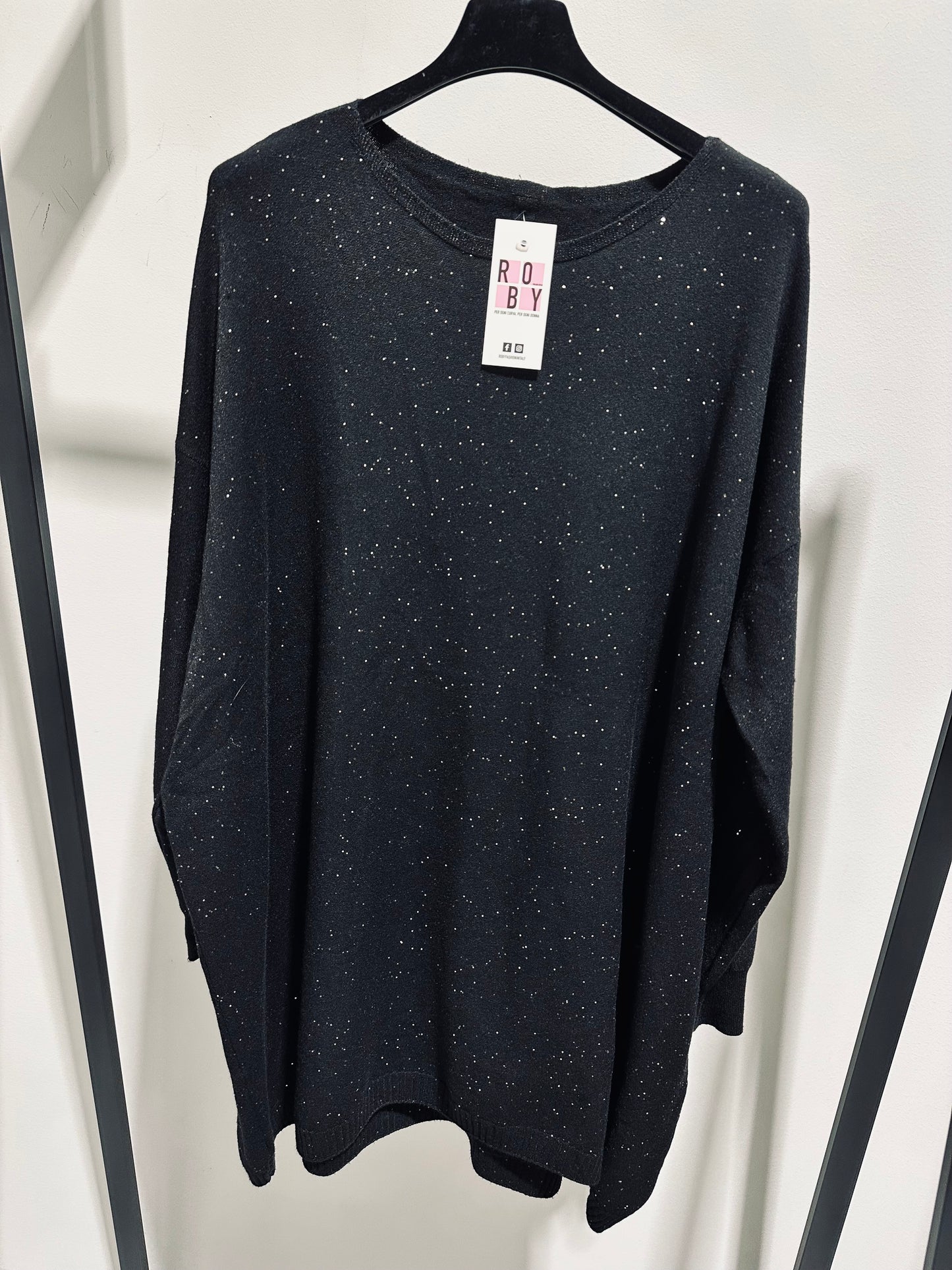 MAXI MAGLIA VISCOSA PAILLETTES CURVY