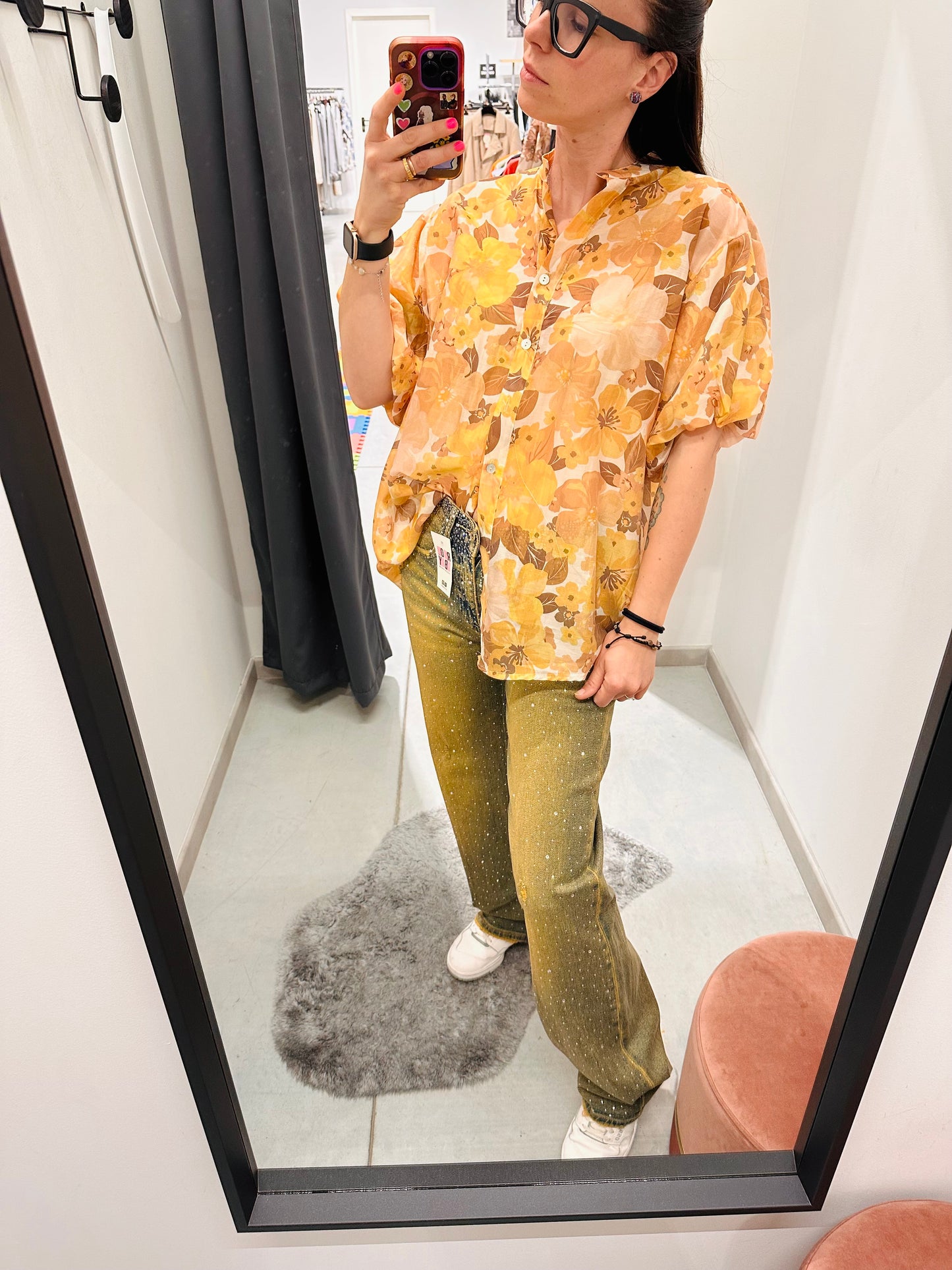 CAMICIA OVER FLOREALE “Civico1”