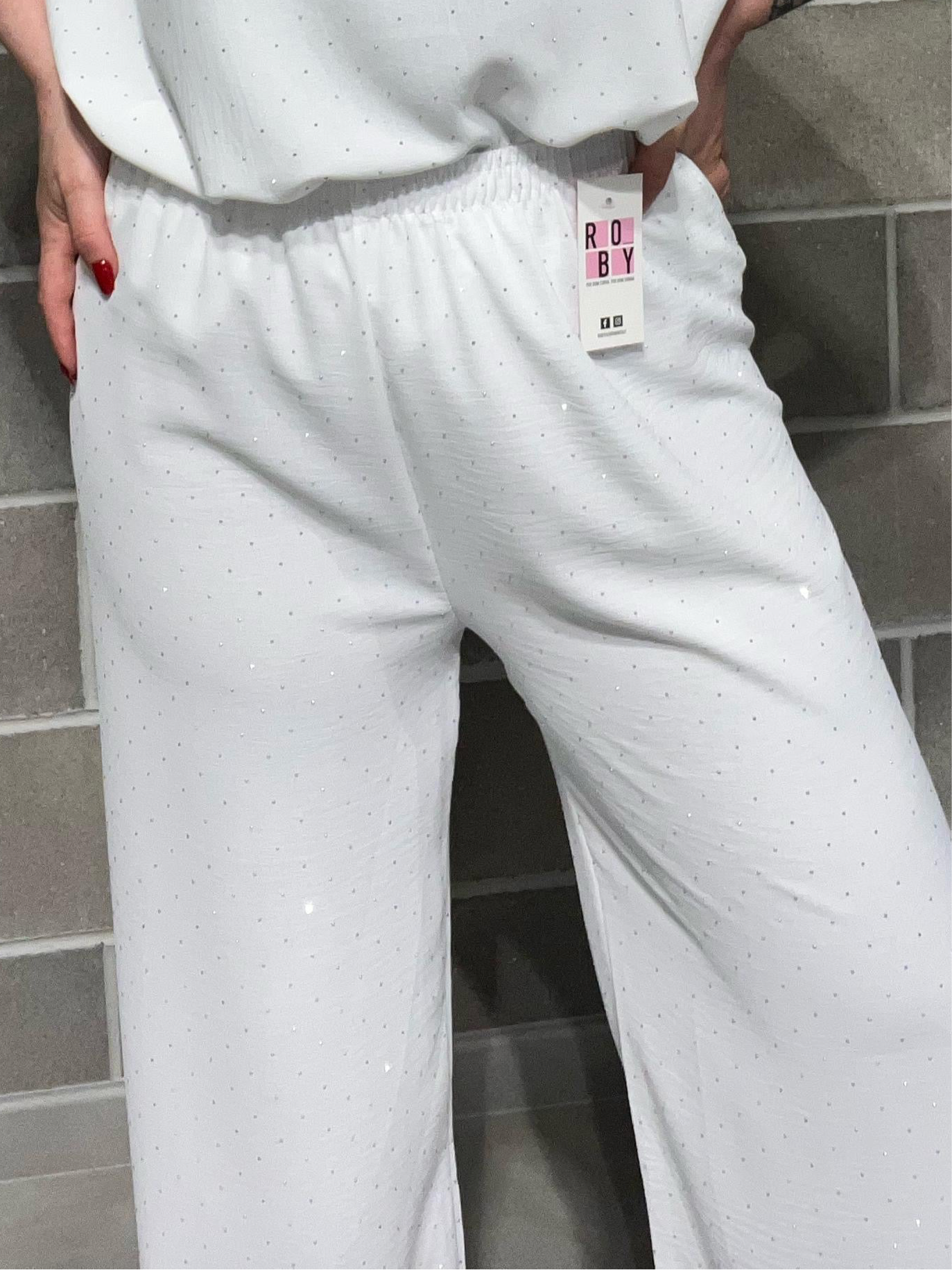 PANTA PALAZZO BRILLANTINI TINA CURVY