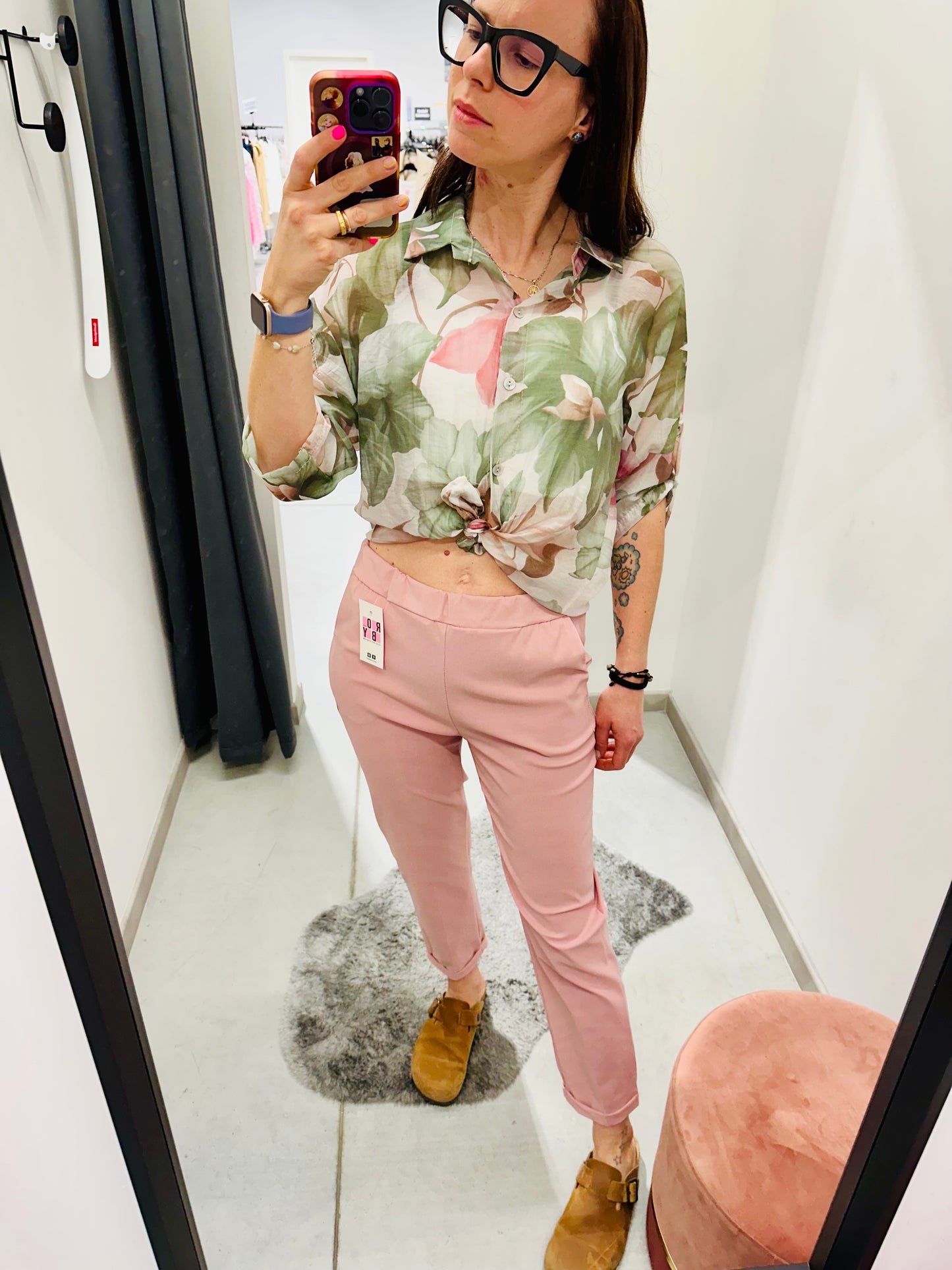 CAMICIA IN COTONE FLOREALE