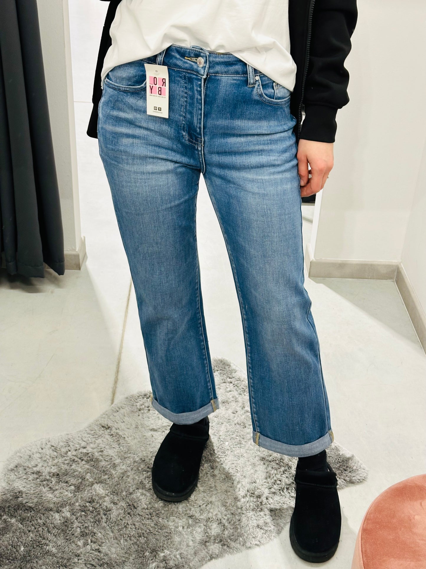 JEANS PALAZZO RISVOLTI MISS BONBON