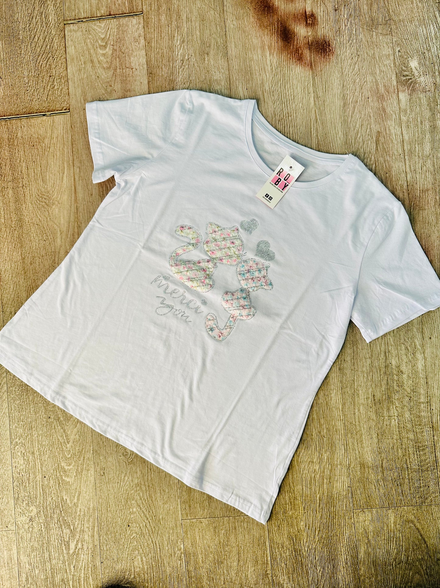 T-SHIRT MICI “Merci you” CURVY
