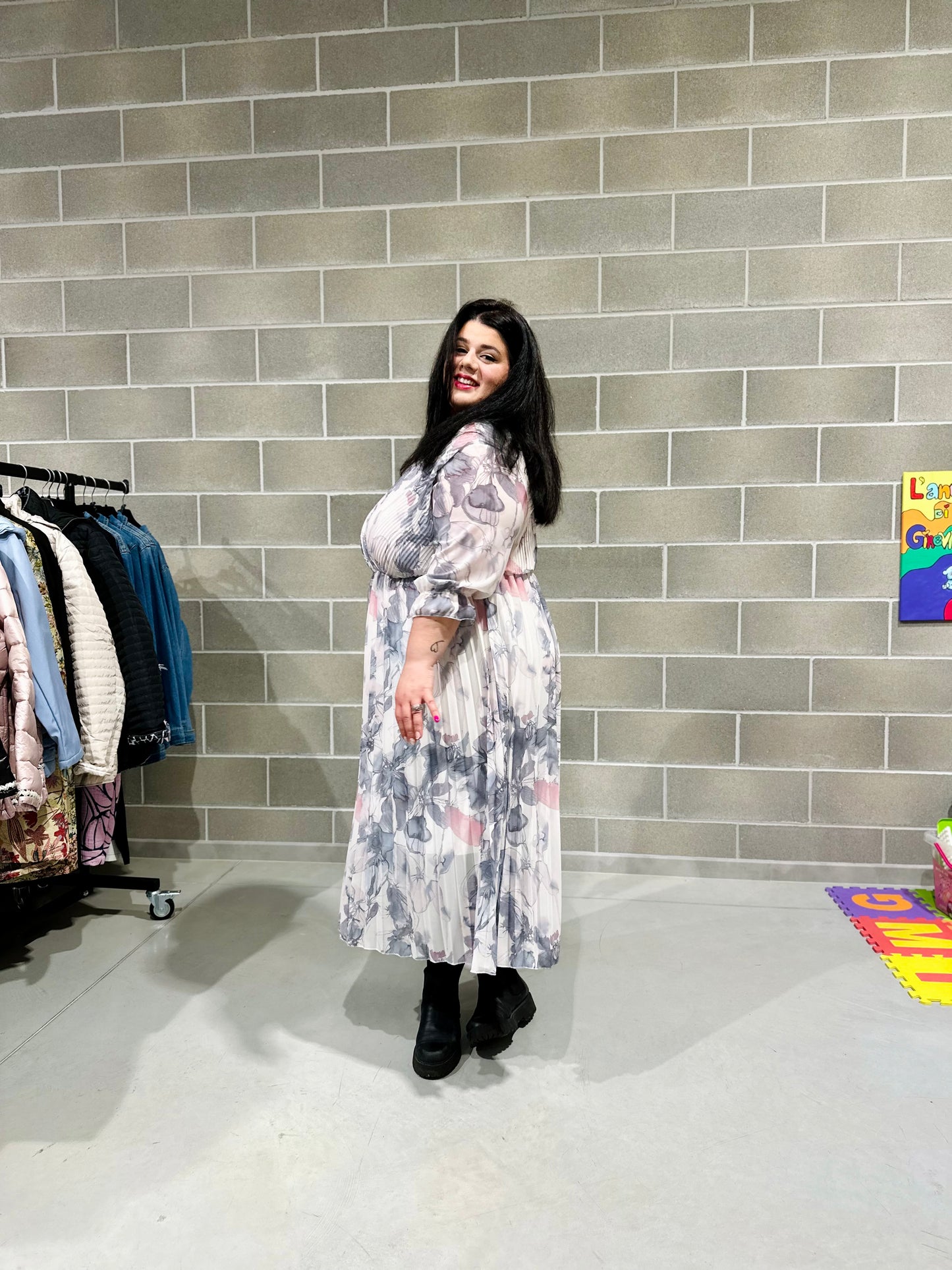 ABITO PLISSÈ CURVY