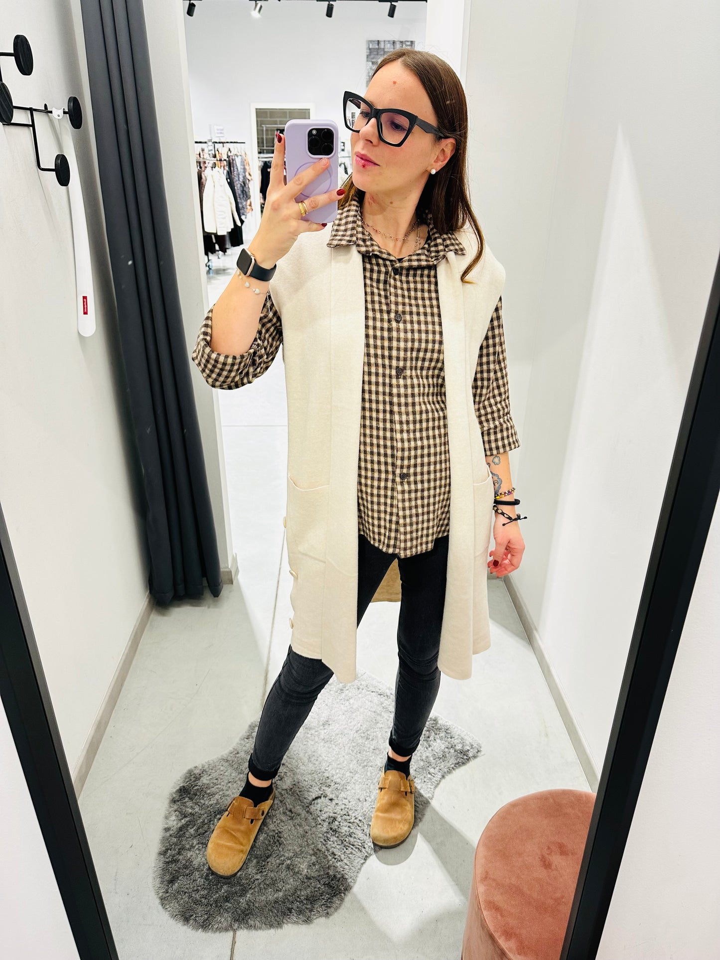 GILET VISCOSA BOTTONI LATERALI CURVY