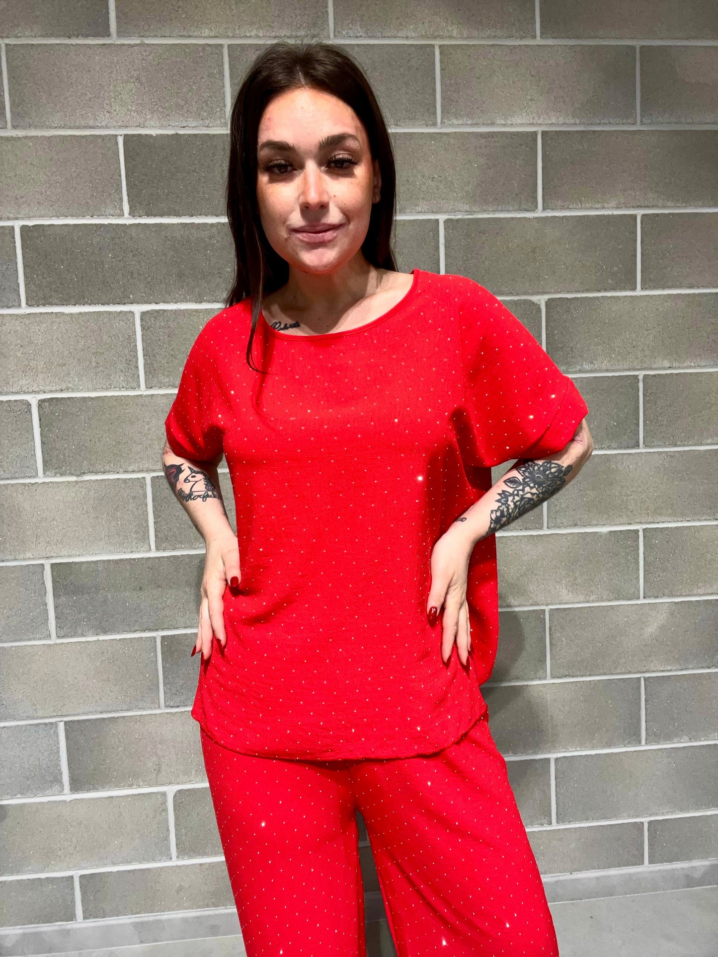 BLUSA BRILLANTINI TINA CURVY