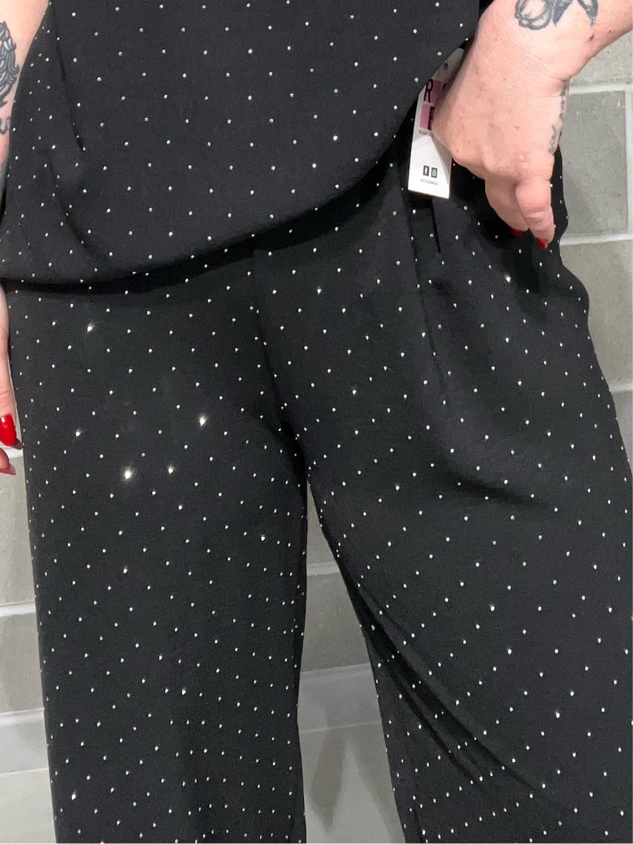 PANTA PALAZZO BRILLANTINI TINA CURVY