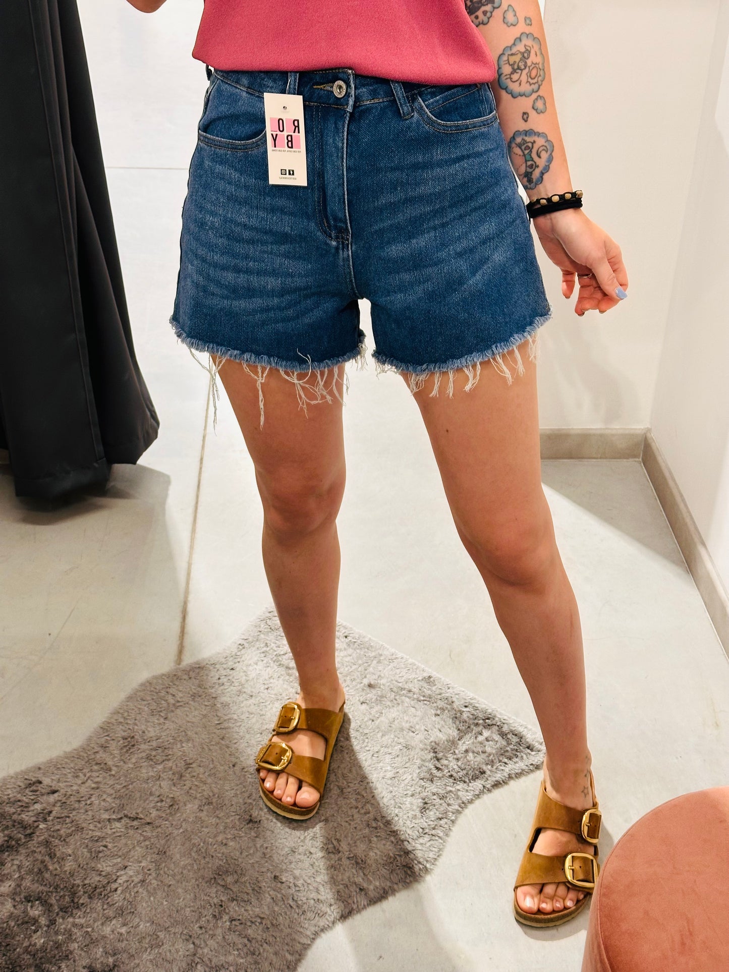 SHORTS JEANS FRANGETTE