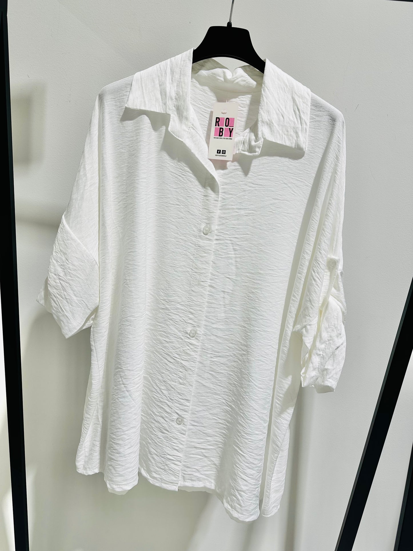 CAMICIA OVERSIZE FLUIDA CURVY