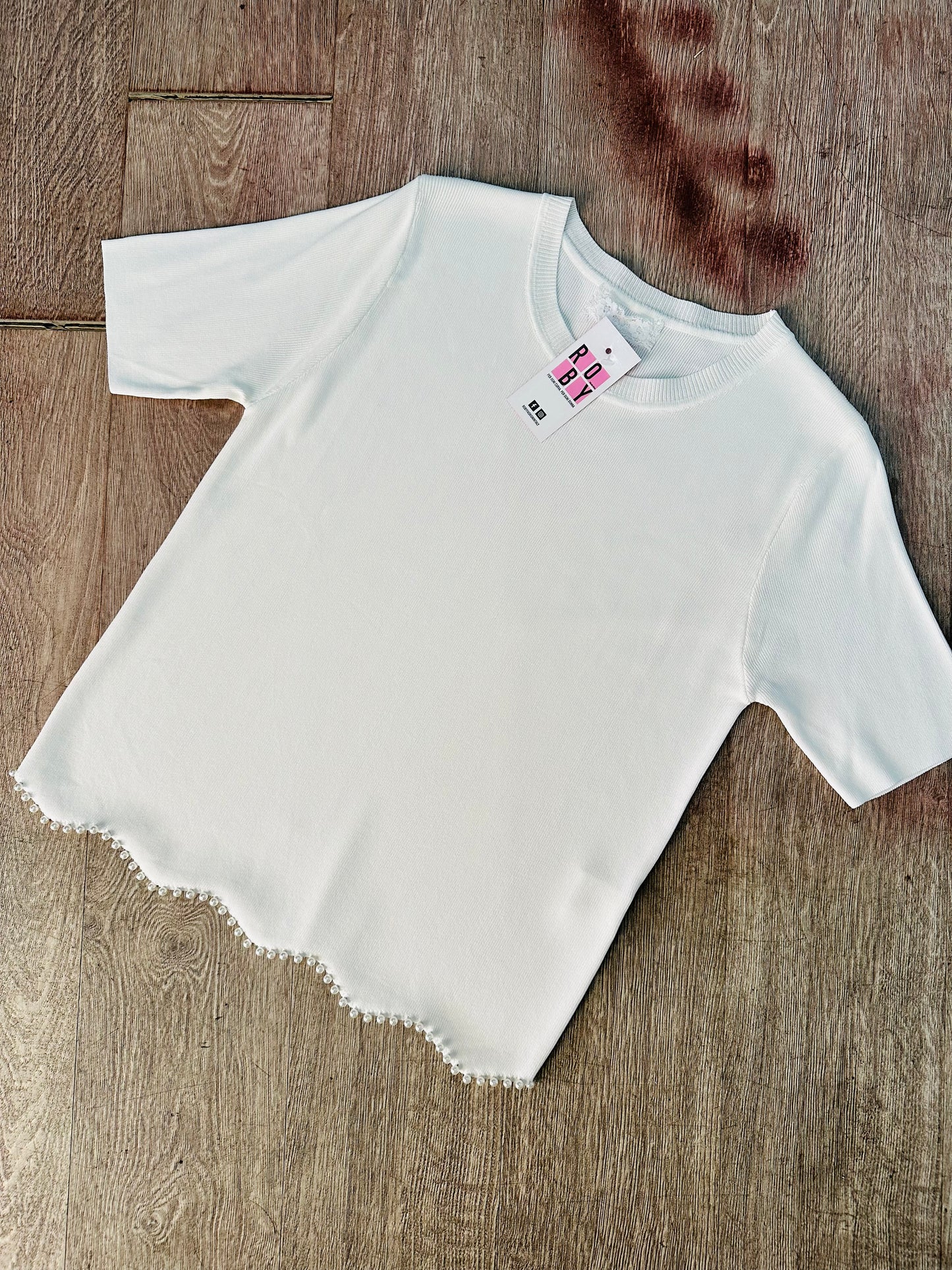 T-SHIRT VISCOSA PERLINE