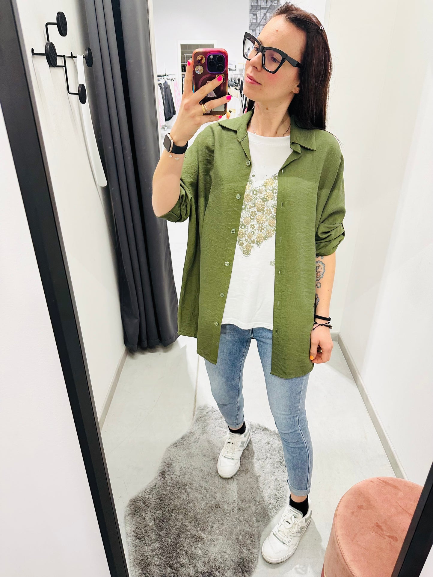 CAMICIA OVERSIZE FLUIDA CURVY