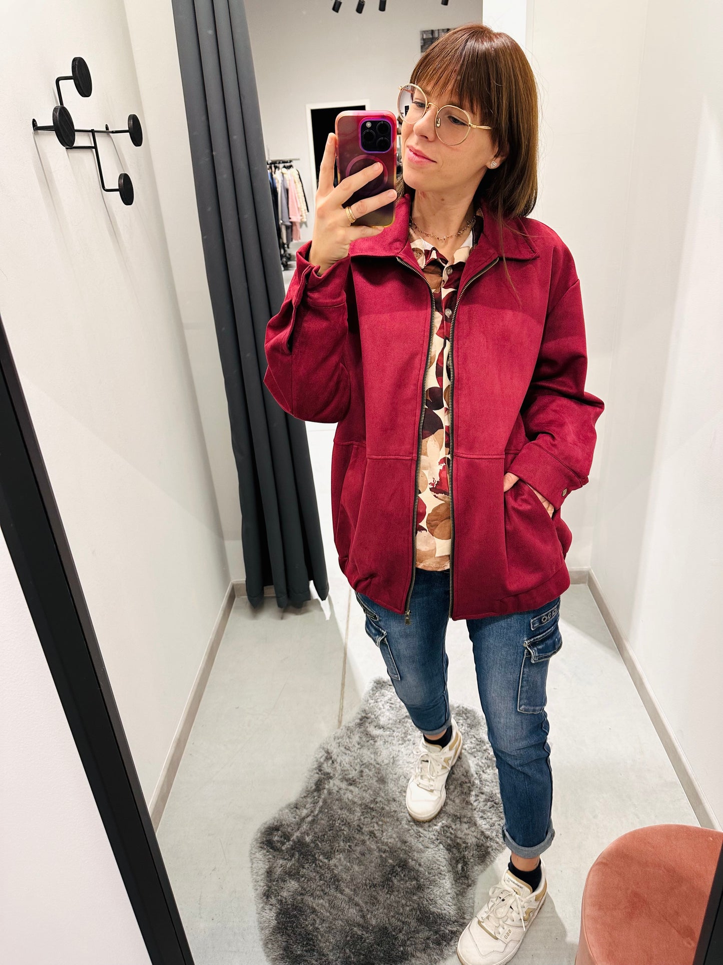 GIUBBETTO SCAMOSCIATO OVERSIZE