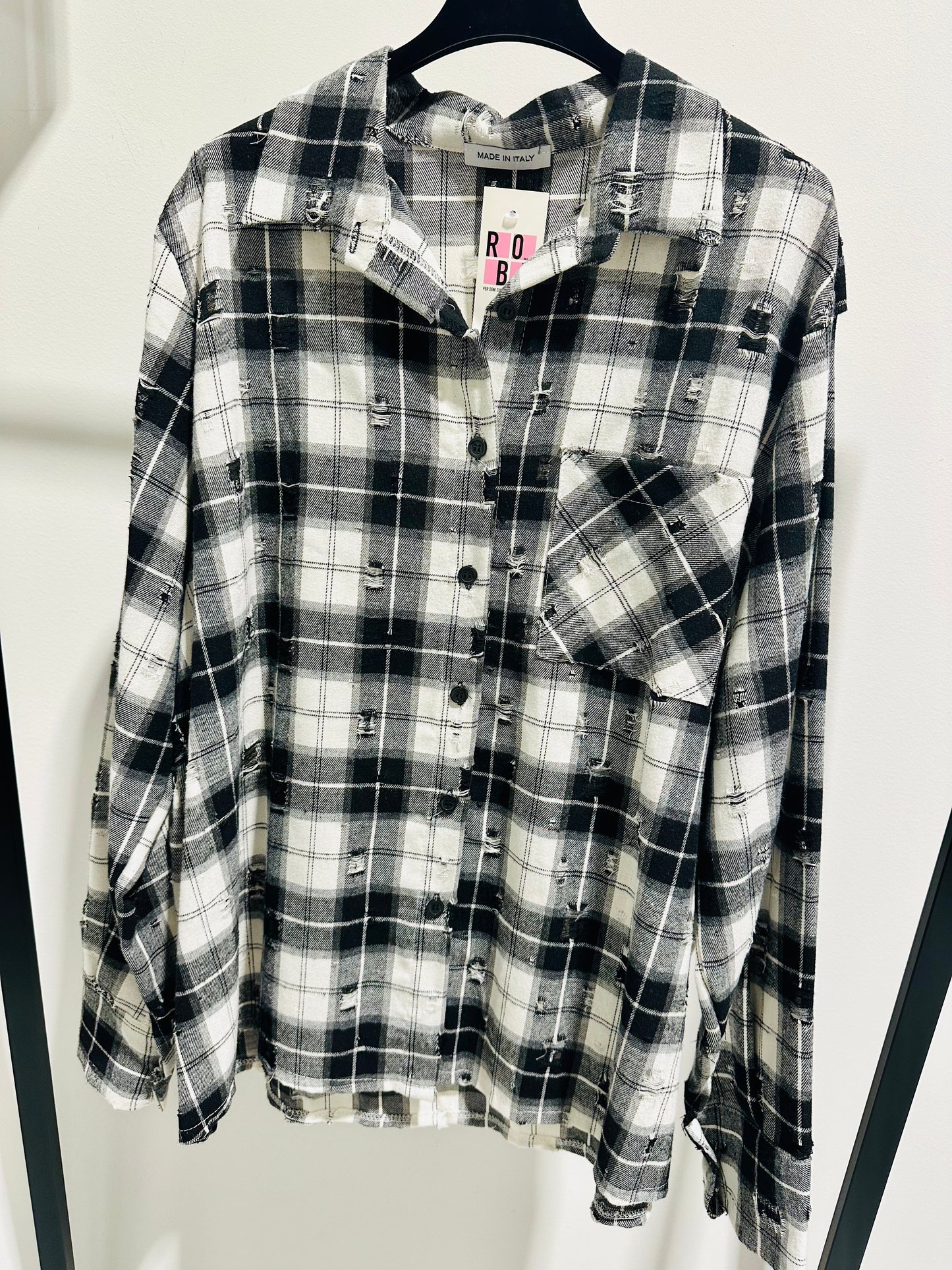 CAMICIA CALDO COTONE TRAFORATA DAZY