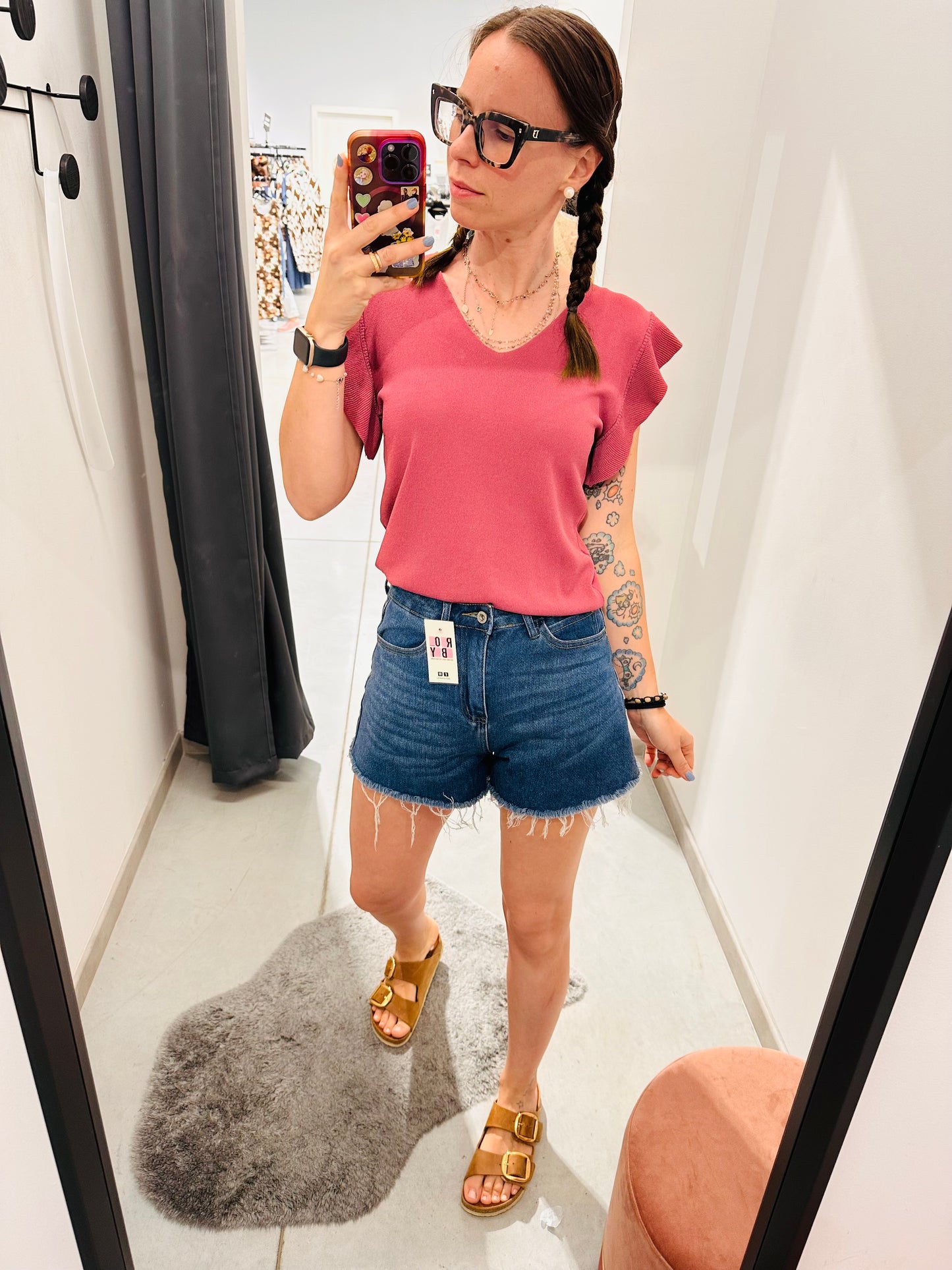 SHORTS JEANS FRANGETTE