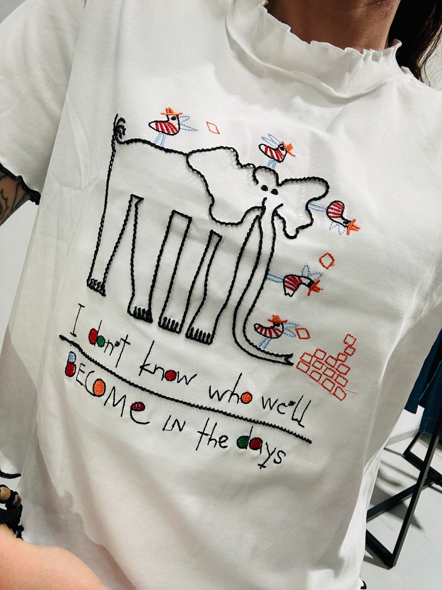 T-SHIRT CROP ELEFANTINO