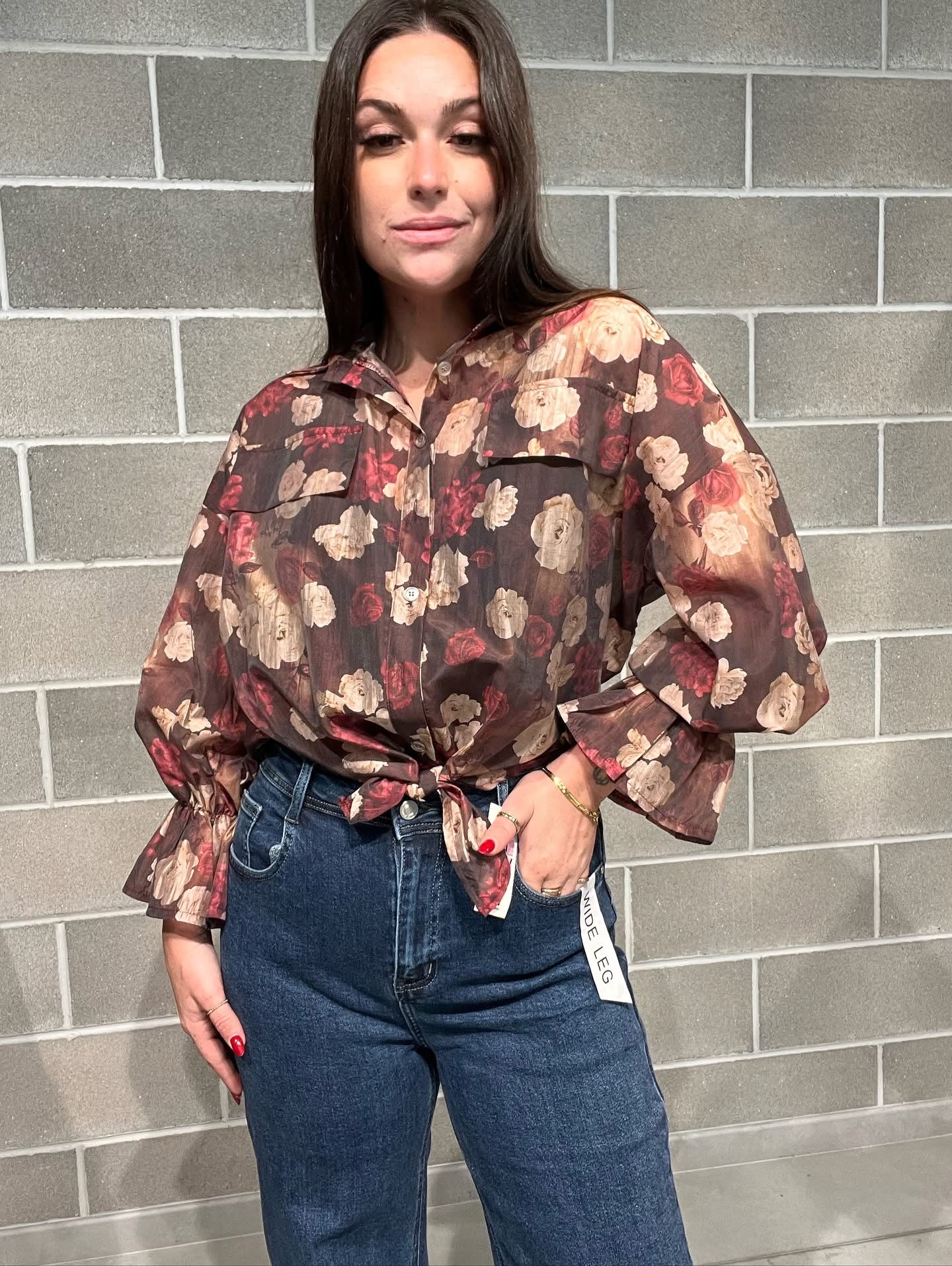 CAMICIA ROSE CURVY