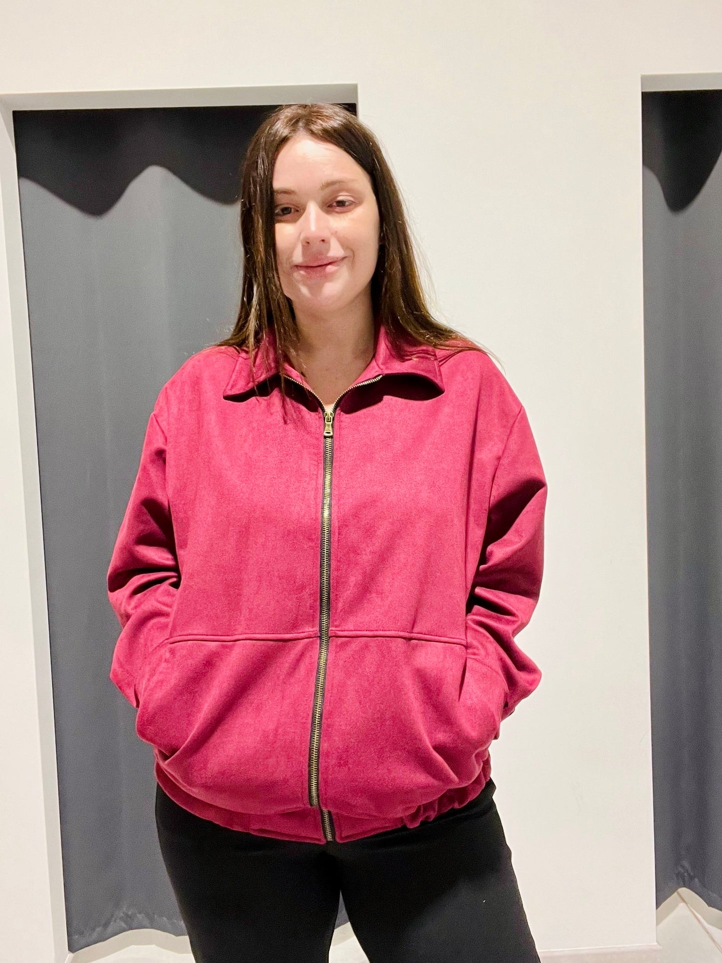 GIUBBETTO SCAMOSCIATO OVERSIZE