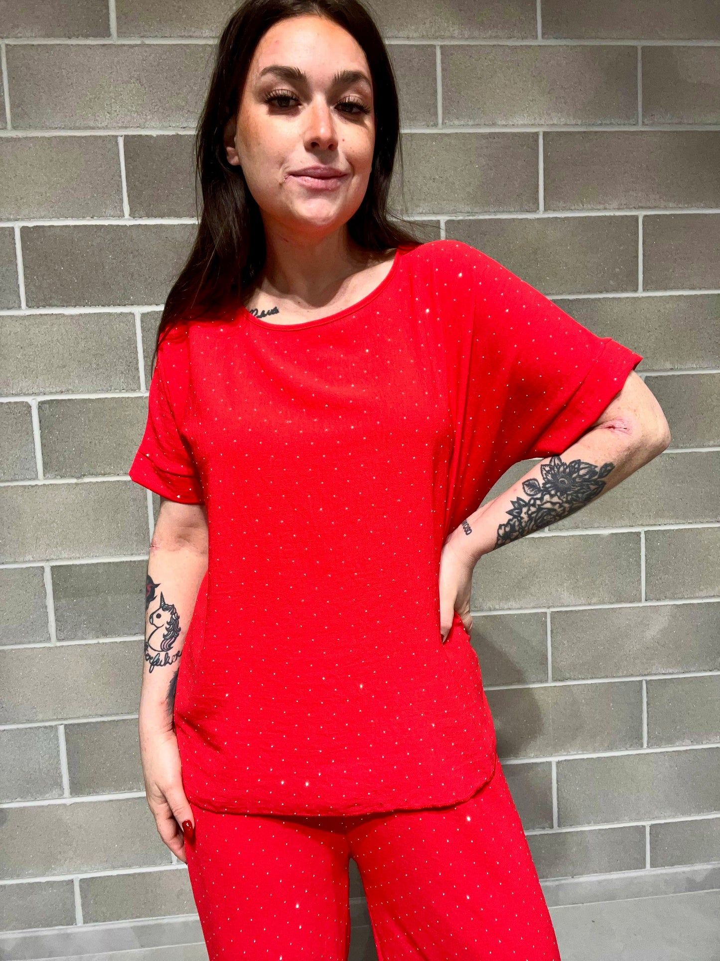 BLUSA BRILLANTINI TINA CURVY