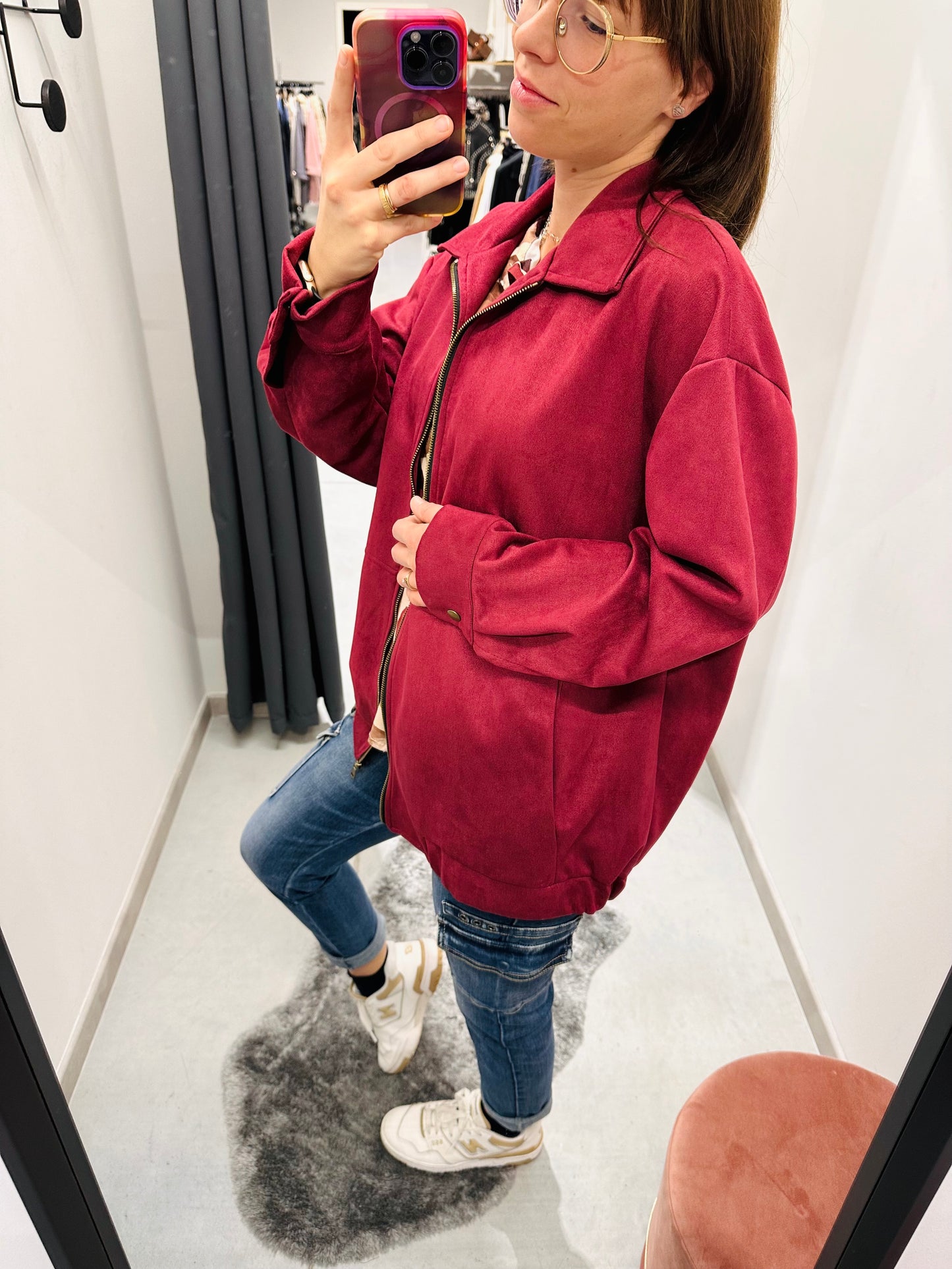 GIUBBETTO SCAMOSCIATO OVERSIZE