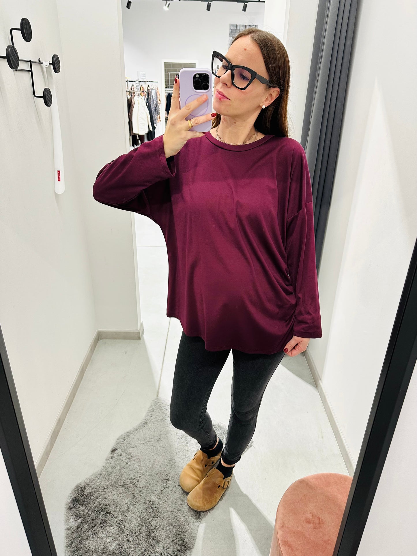 MAGLIETTA VISCOSA ARRICCIATA CURVY