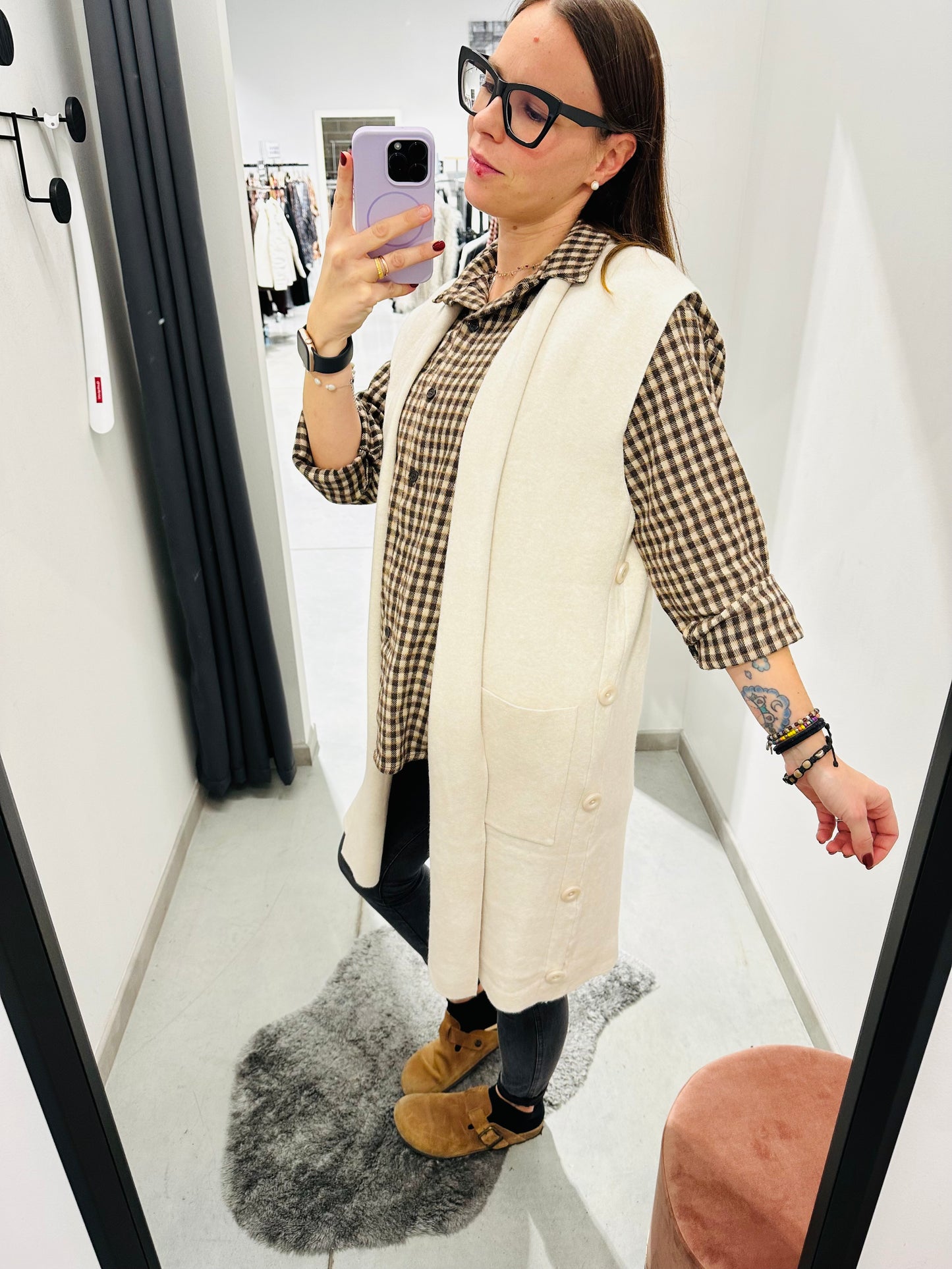 GILET VISCOSA BOTTONI LATERALI CURVY