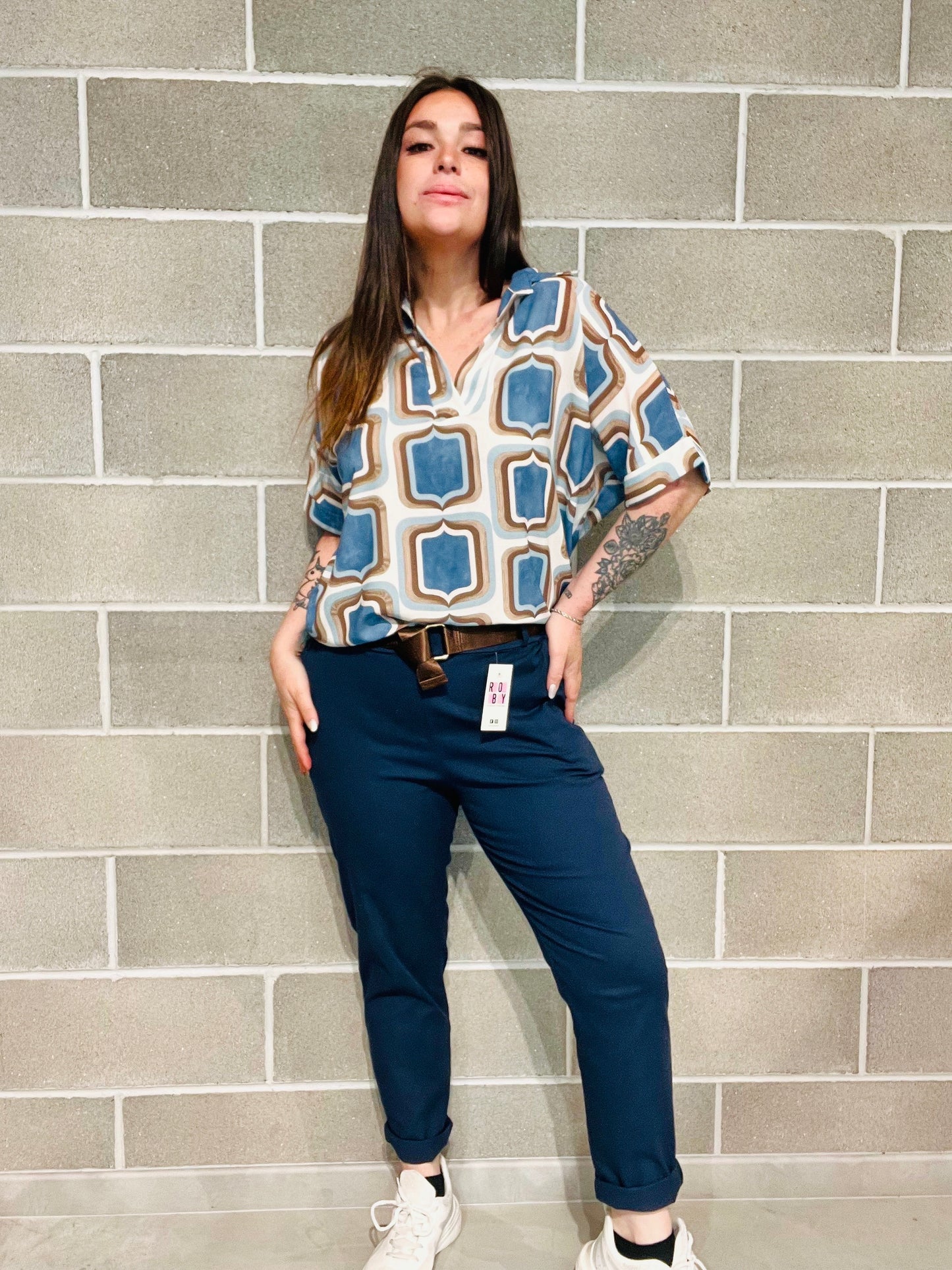 BLUSA QUADRI FANTASIA CURVY