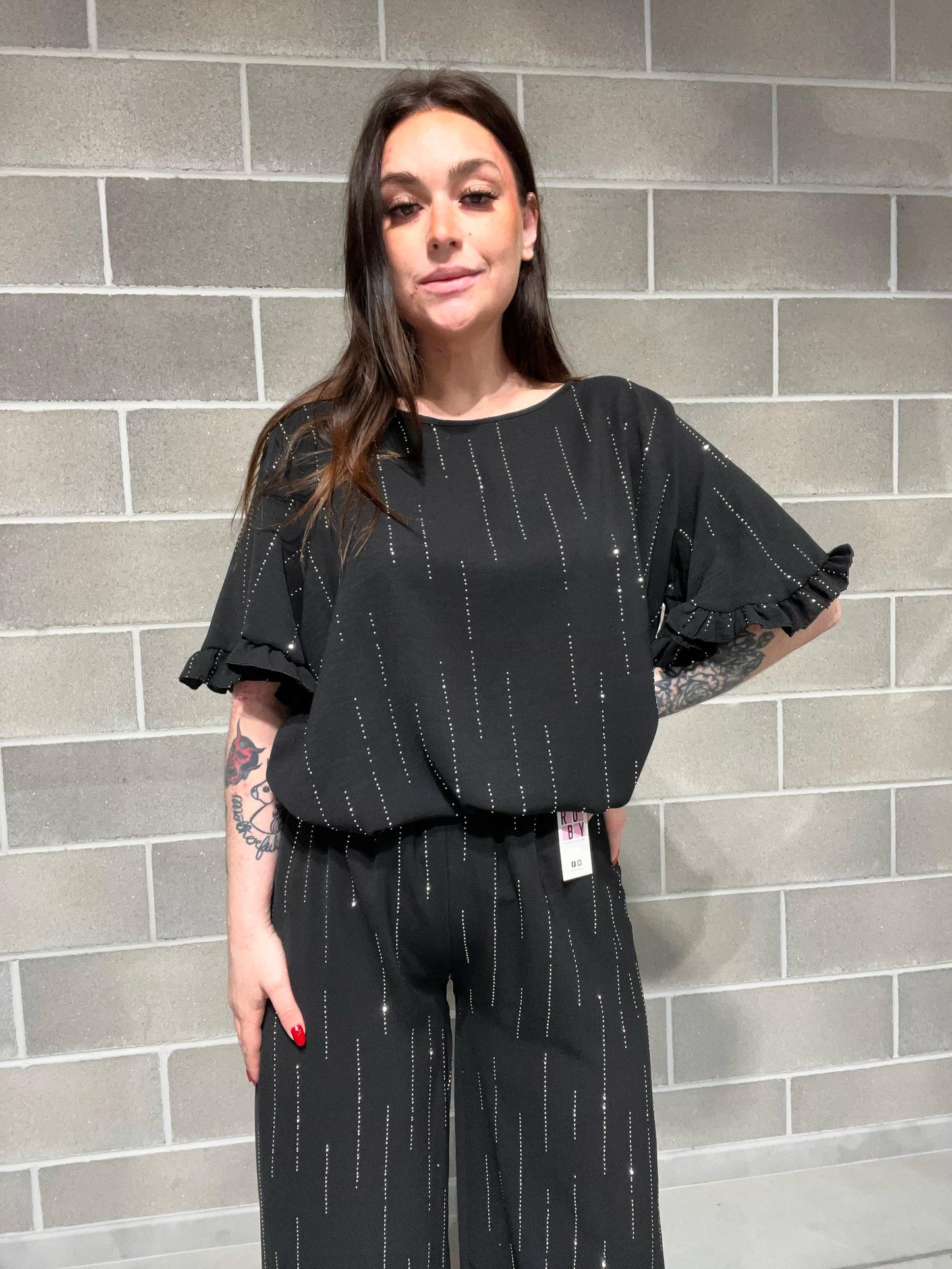 BLUSA BRILLANTINI TINA CURVY