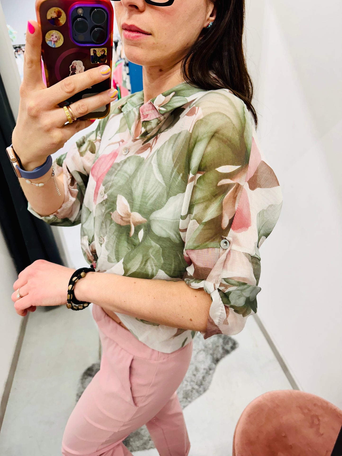 CAMICIA IN COTONE FLOREALE