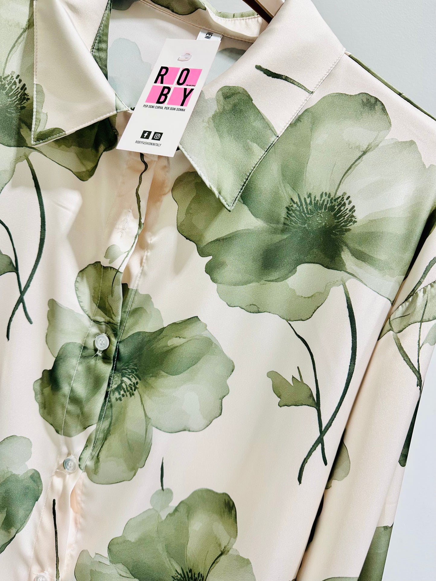 CAMICIA FIORE CURVY