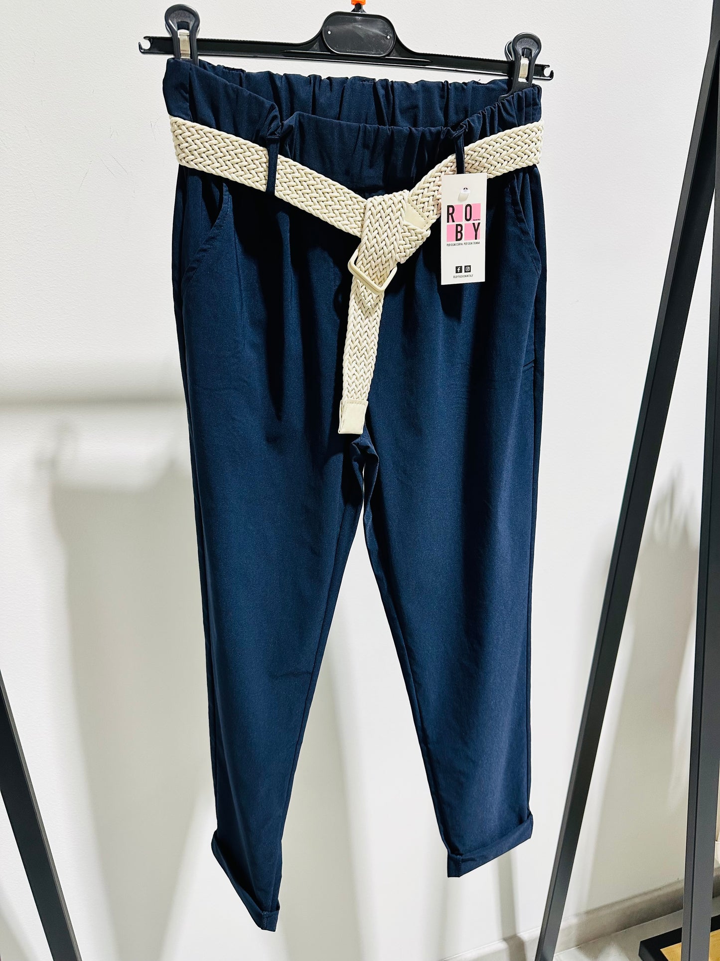 PANTALONI VISCOSA ELASTICIZZATA
